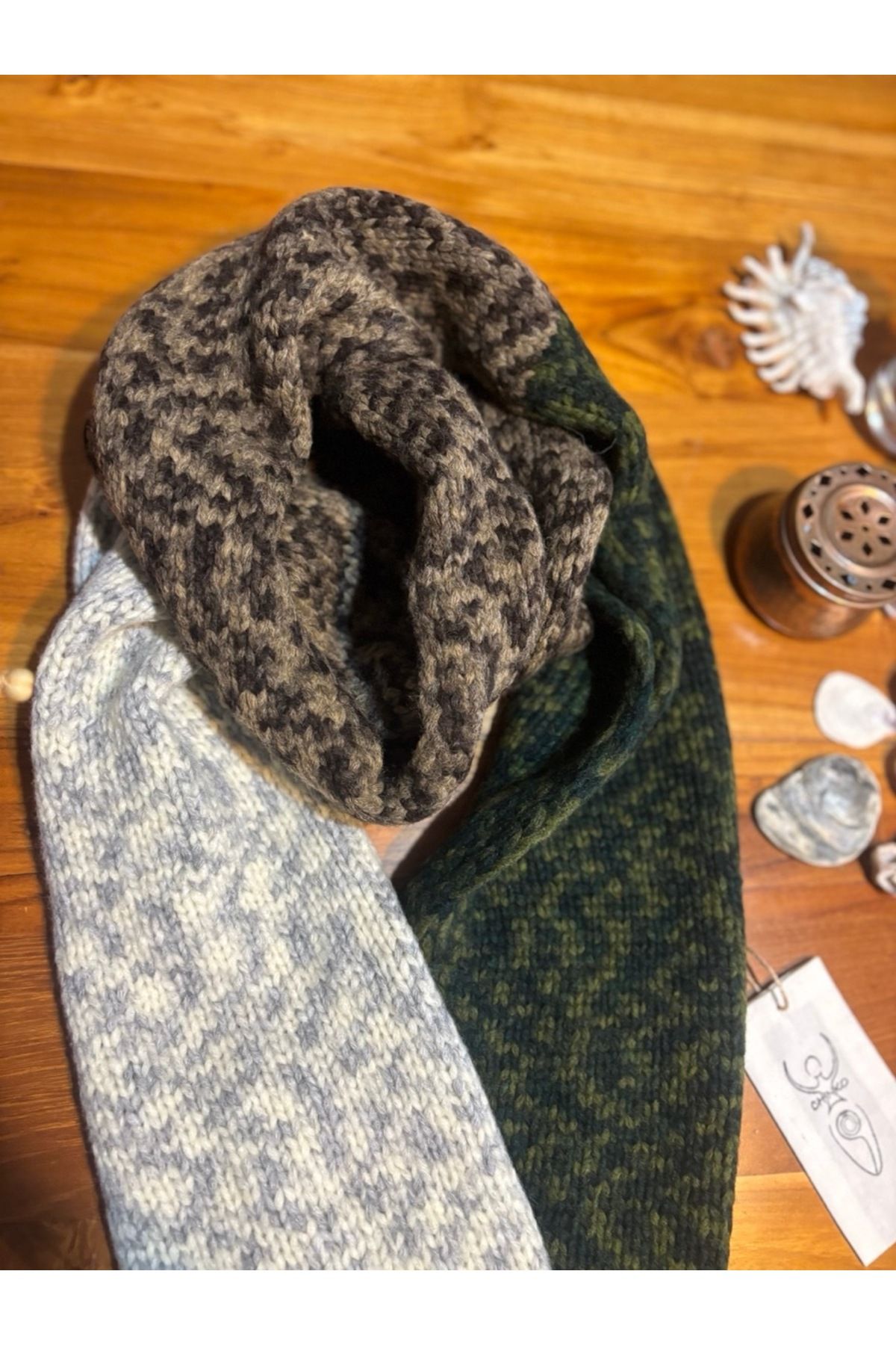 Chinko-Wool Jacquard Unisex Scarf 5