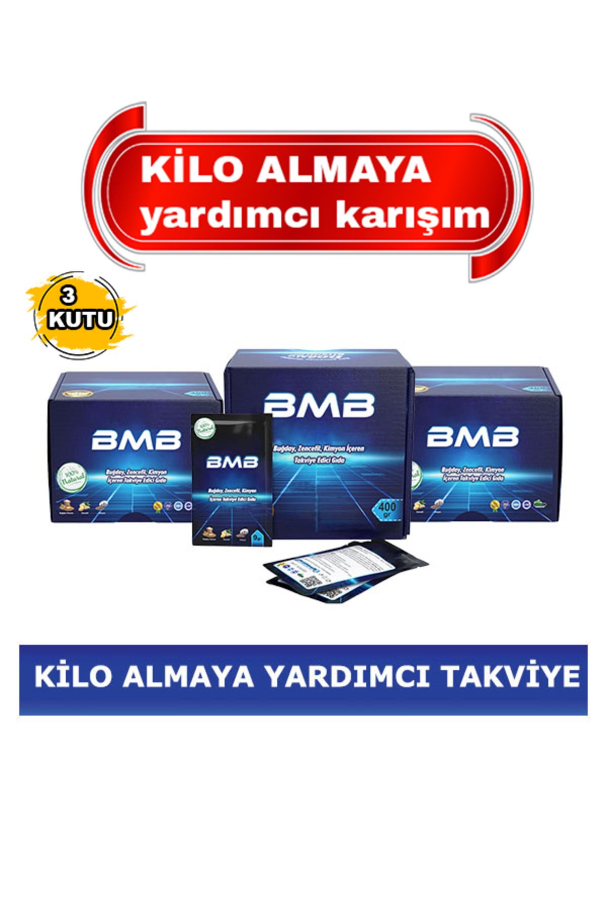 Bmb Bmb Gıda Takviyesi 3 Kutu Yeni Ambalaj 3x400 gr