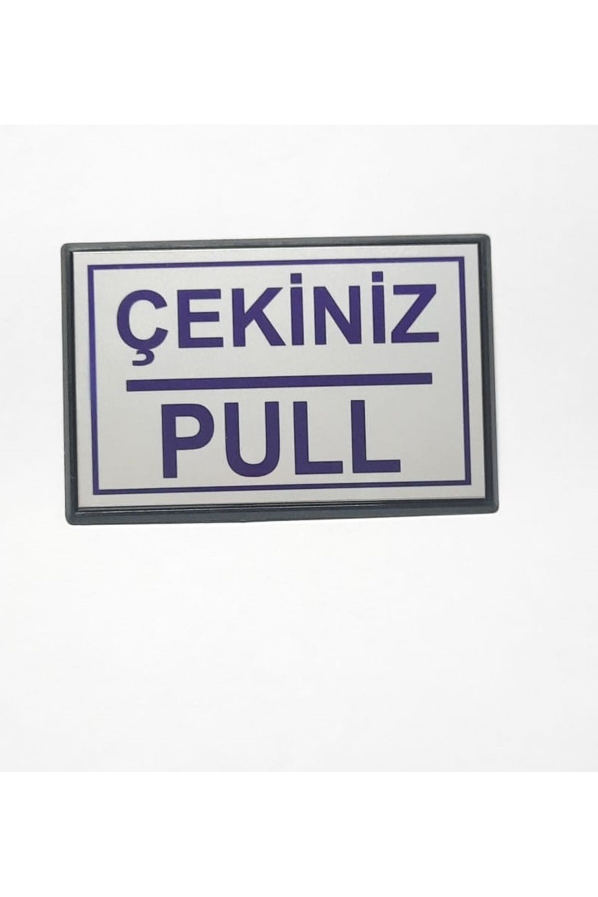 Albayrak Pull Çekiniz Yapışkanlı Yönlendirme Tabelası 13 x 9 Cm Büyük Boy