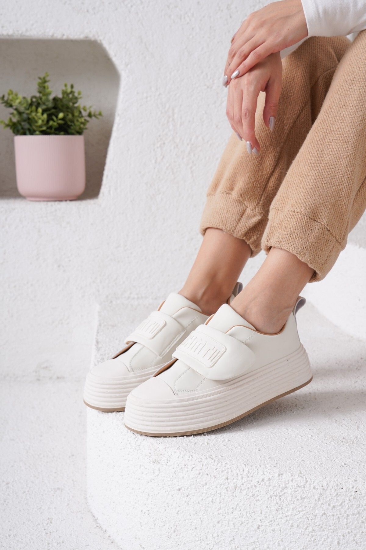 Guja-Cırtlı Ithal Kadın Rahat Günlük Sneakers 4