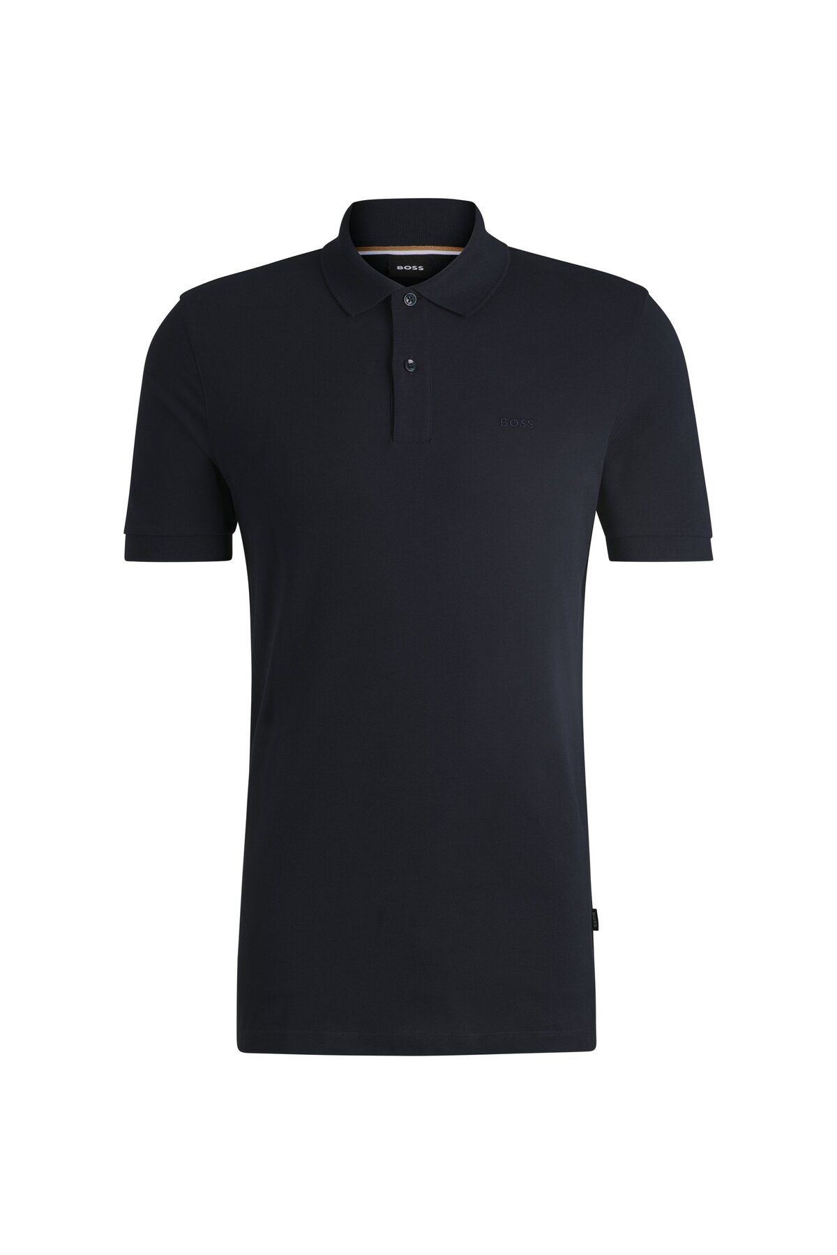 تی شرت یقه پولو آبی مردانه آرم پنبه ارگانیک گل دوزی شده چوگان yaka t shirt BOSS