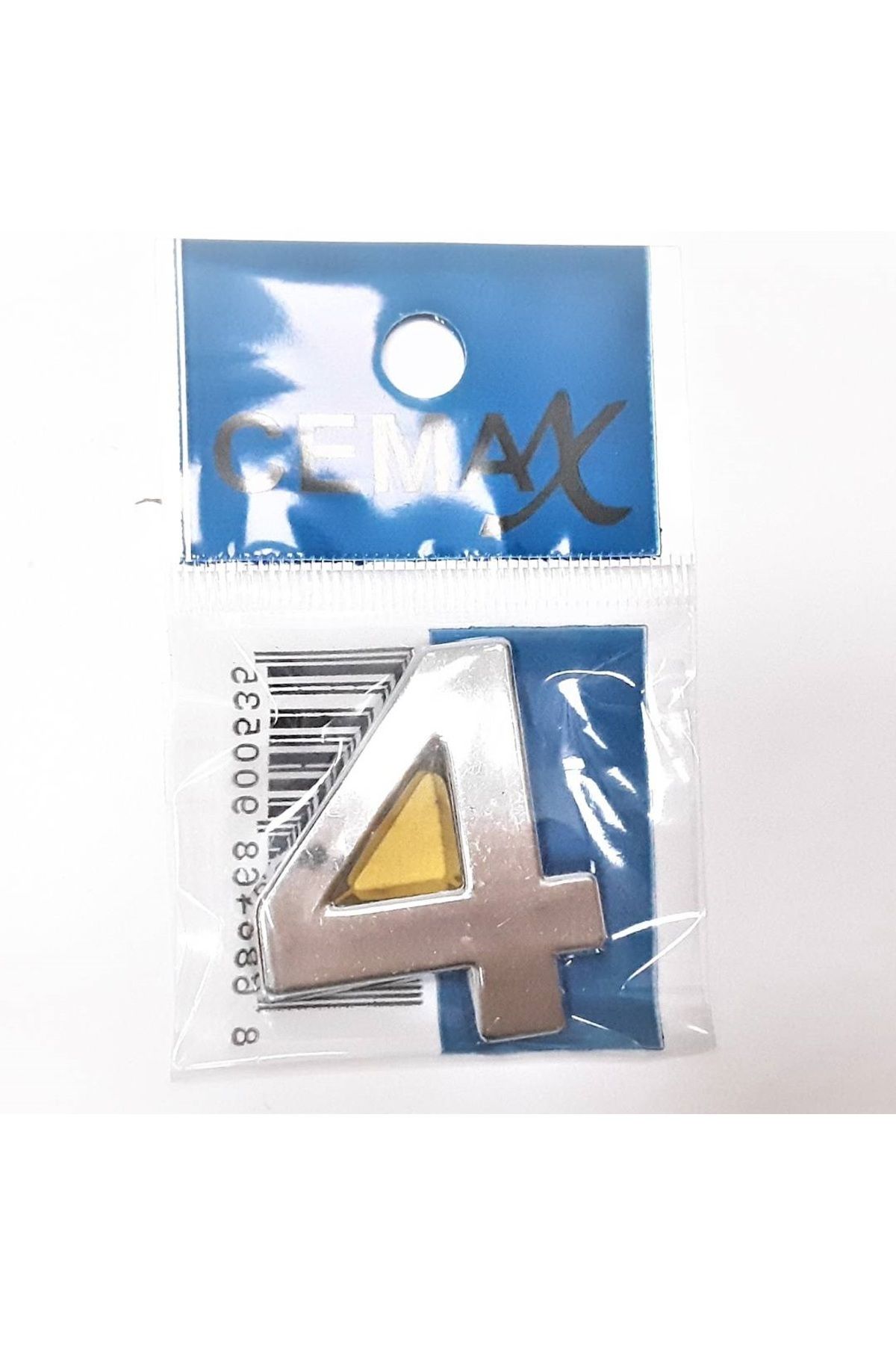 Albayrak 4 Cm Plastik Krom Kaplama Kapı Numarası - 4