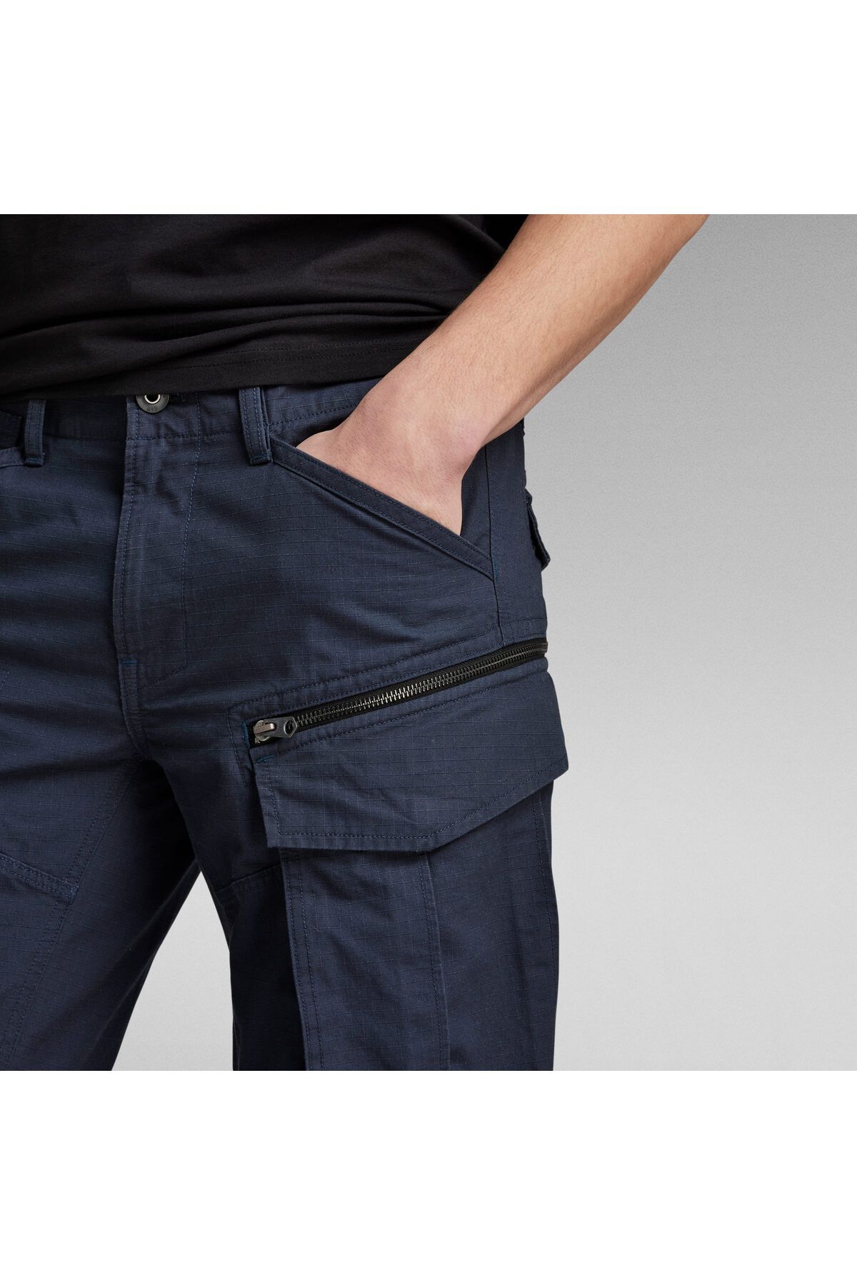 شلوار آبی مردانه G STAR RAW Rovic Zip 3D معمولی Tapered G-STAR RAW