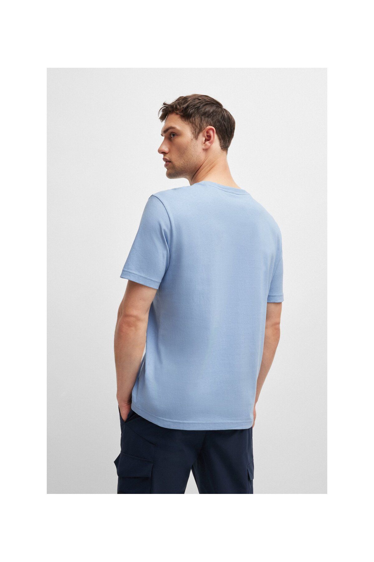 تی شرت مردانه پنبه الگوی تایپوگرافی با برش معمولی T SHIRT BOSS