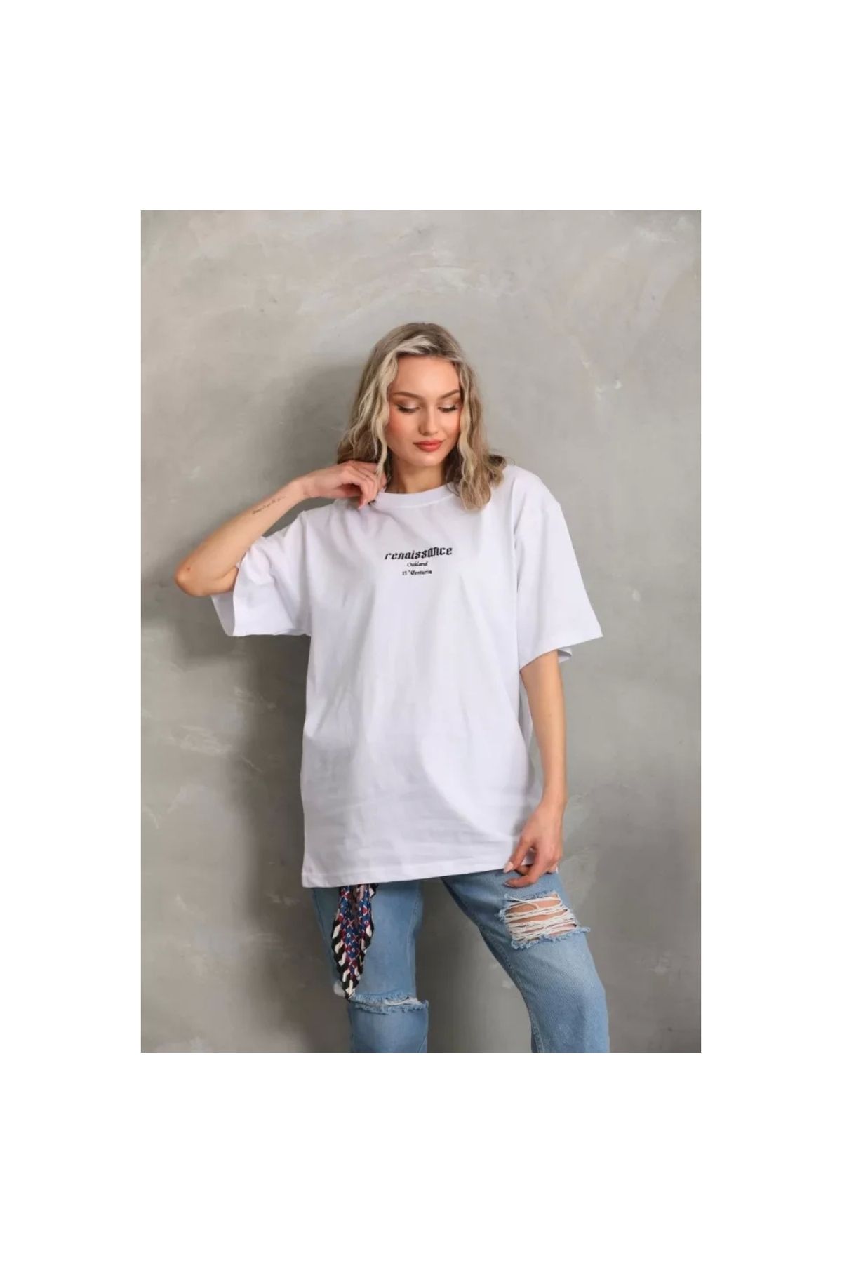 Narnuga Unisex Baskılı Oversize TShirt