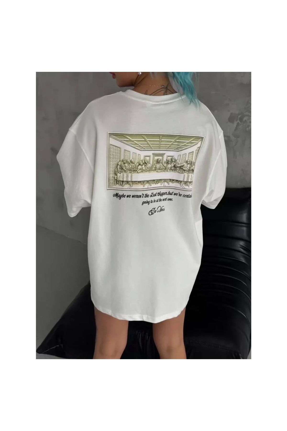 Narnuga Unisex Baskılı Oversize TShirt