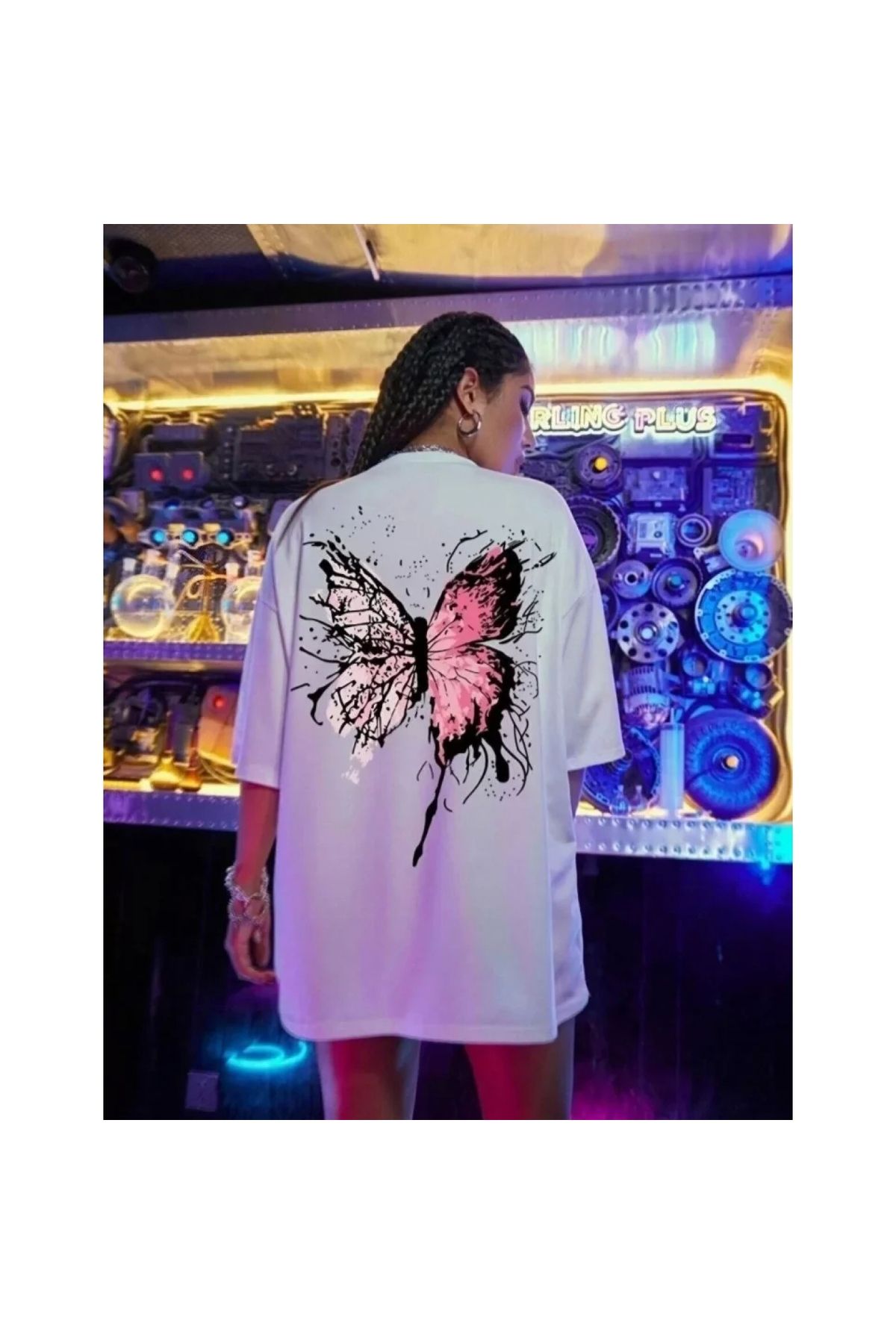 Narnuga Unisex Baskılı Oversize TShirt