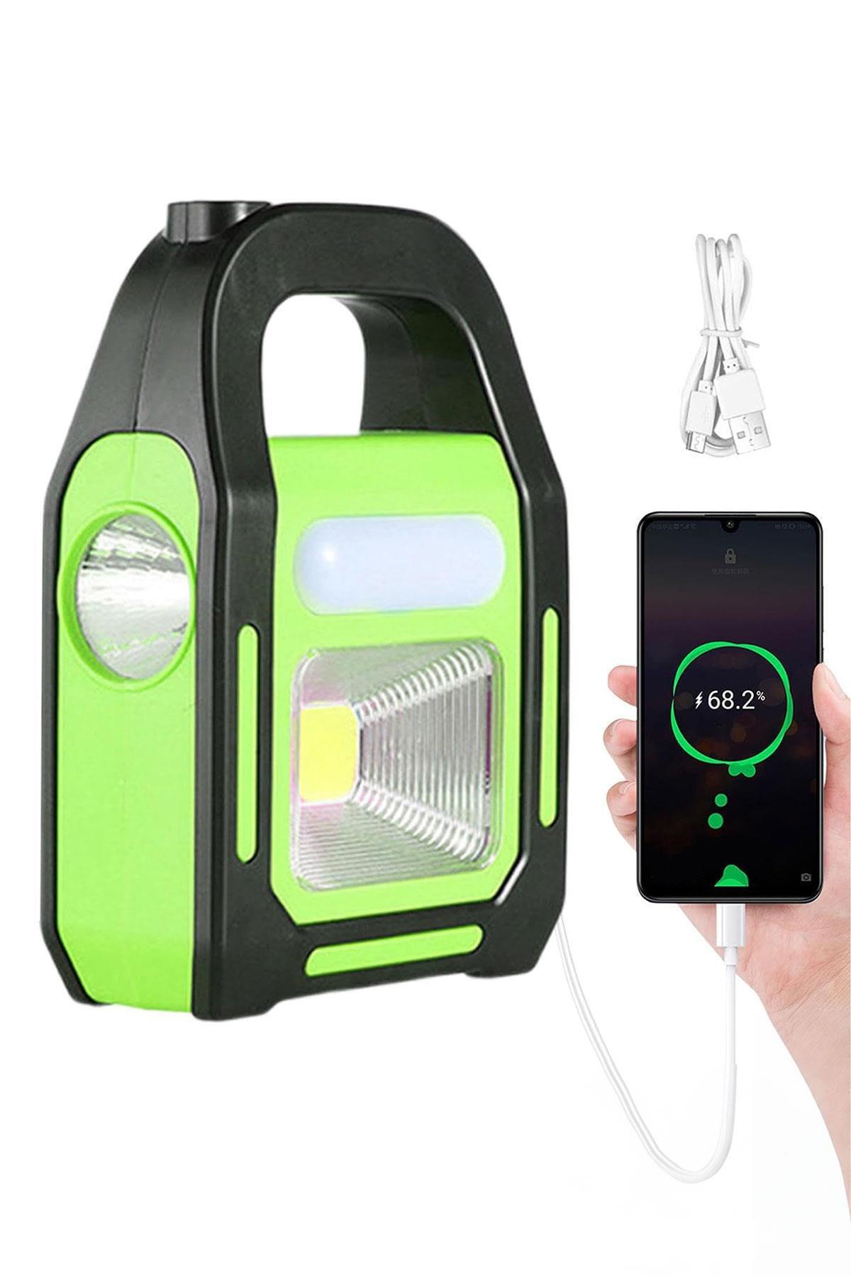 Pikas HB-9707A-1 3 Kademeli USB Çıkışlı Şarjlı Solar Lamba