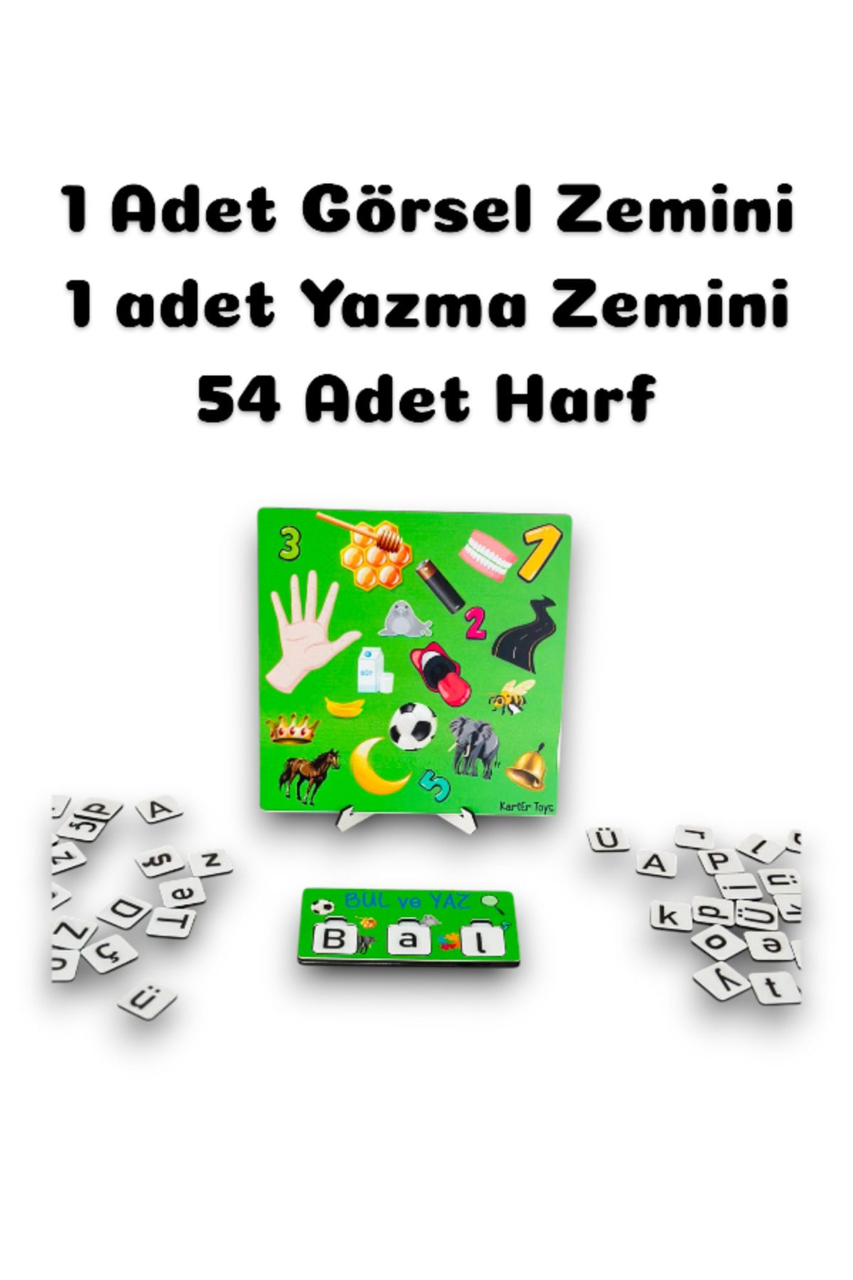 Karter İnovasyon-Educational and Word Building Game - Wooden Word Game 3