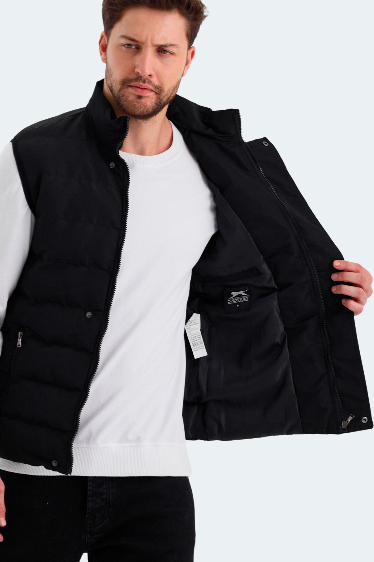 Slazenger-Fekete Zula férfi mellény 6