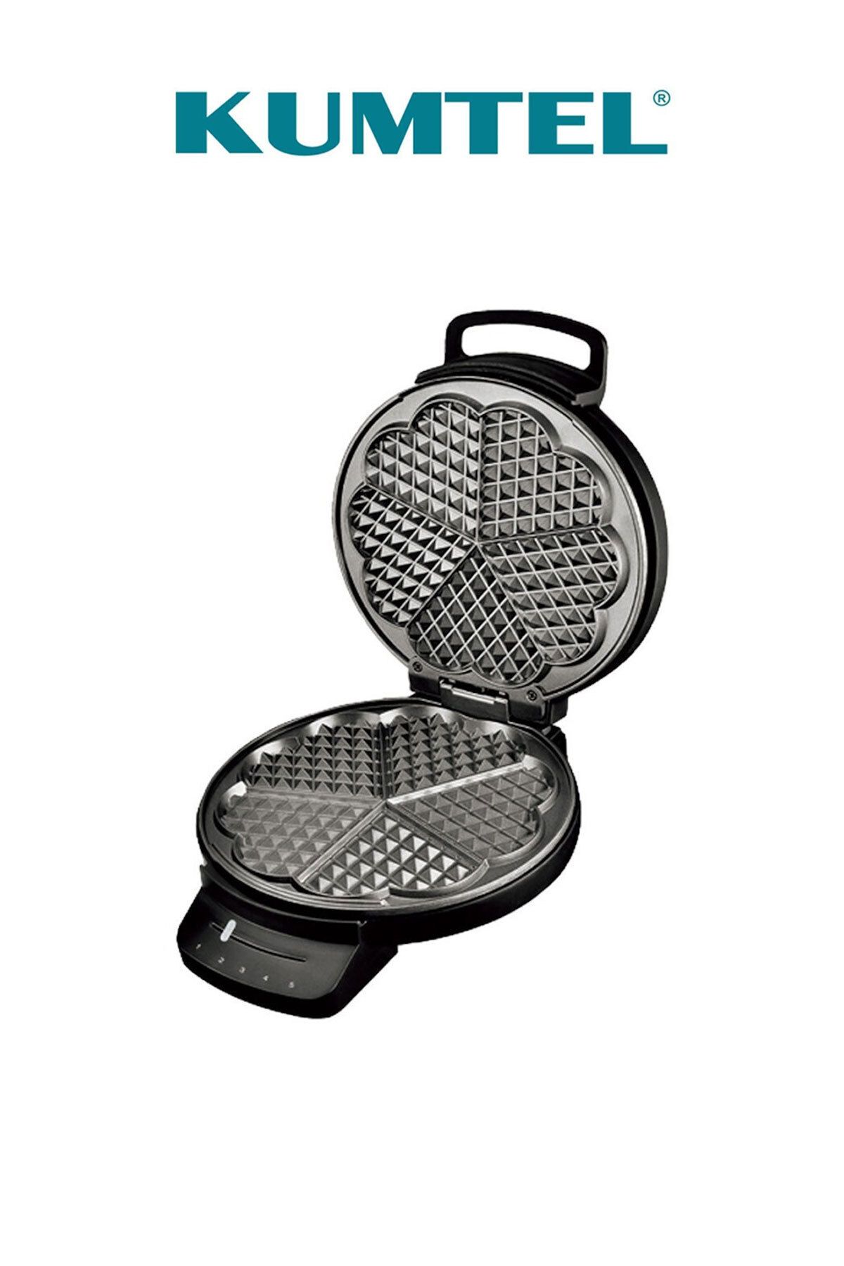 KUMTEL-HWM-01 WAFFLE MAKER - BLACK 2