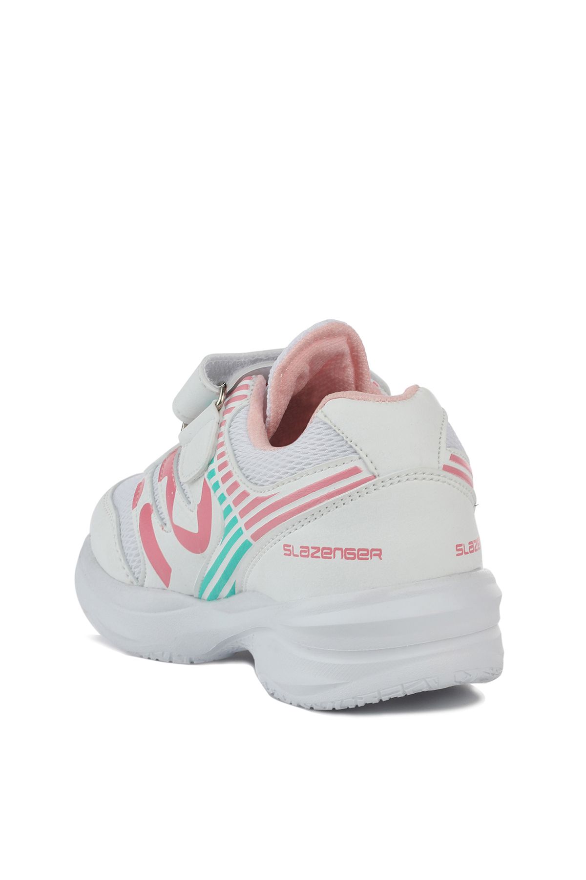 Slazenger کفش کتانی King I دخترانه سفید صورتی