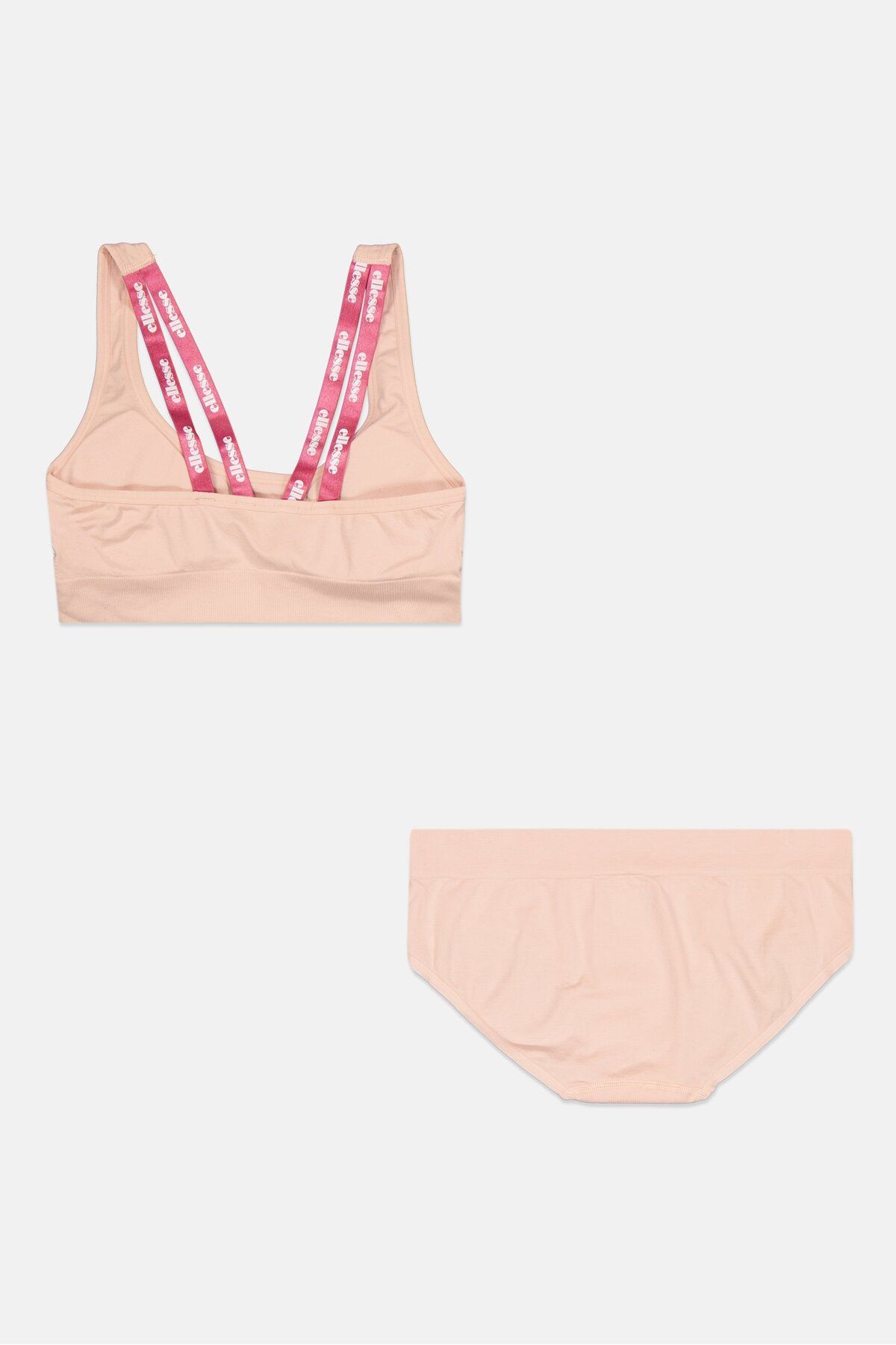 Ellesse-Women 2 Pieces Padded Bra And Underwear Set, Light Peach 2