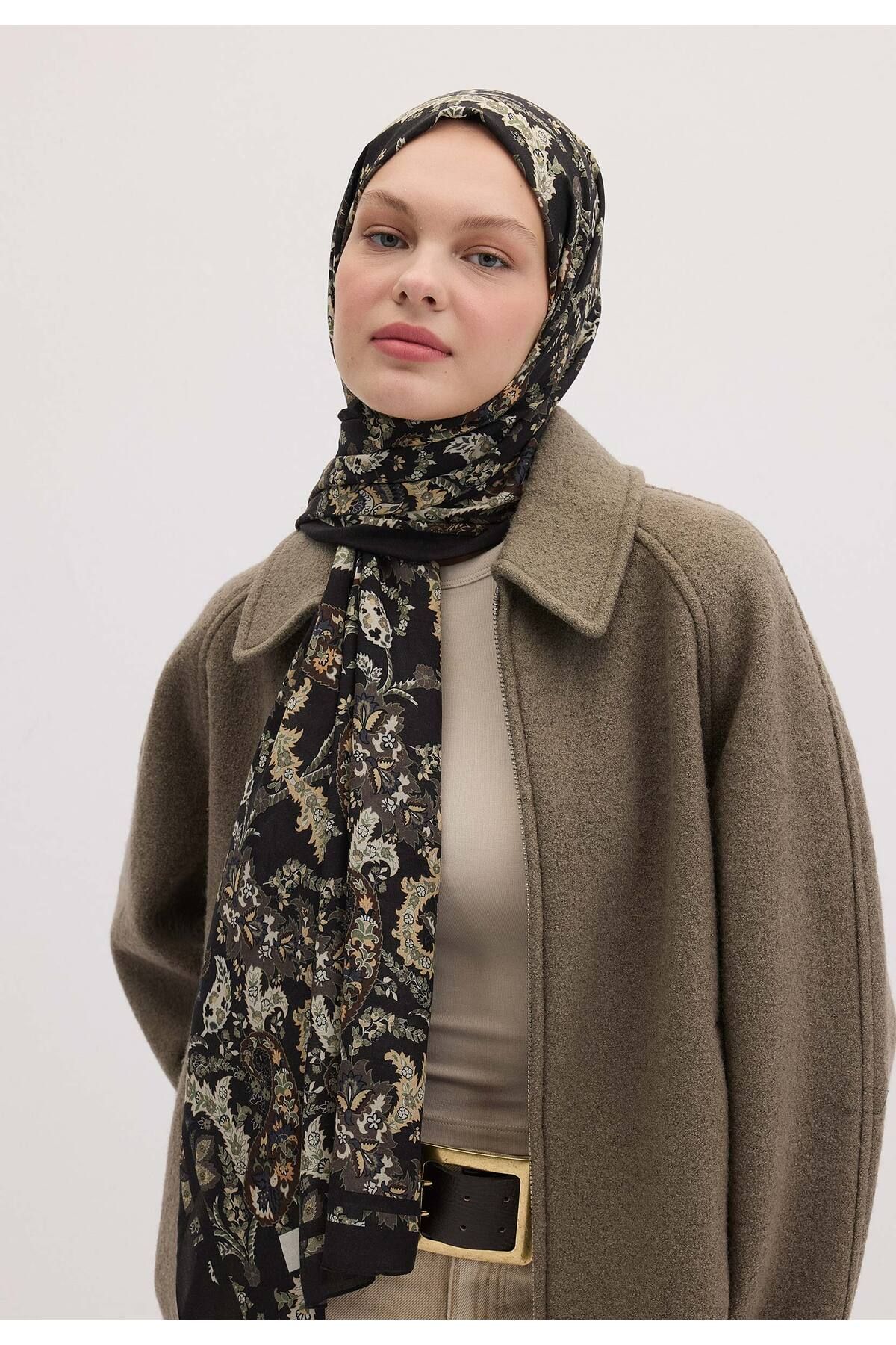 Fresh-Enya Pattern Shawl - Mink 5