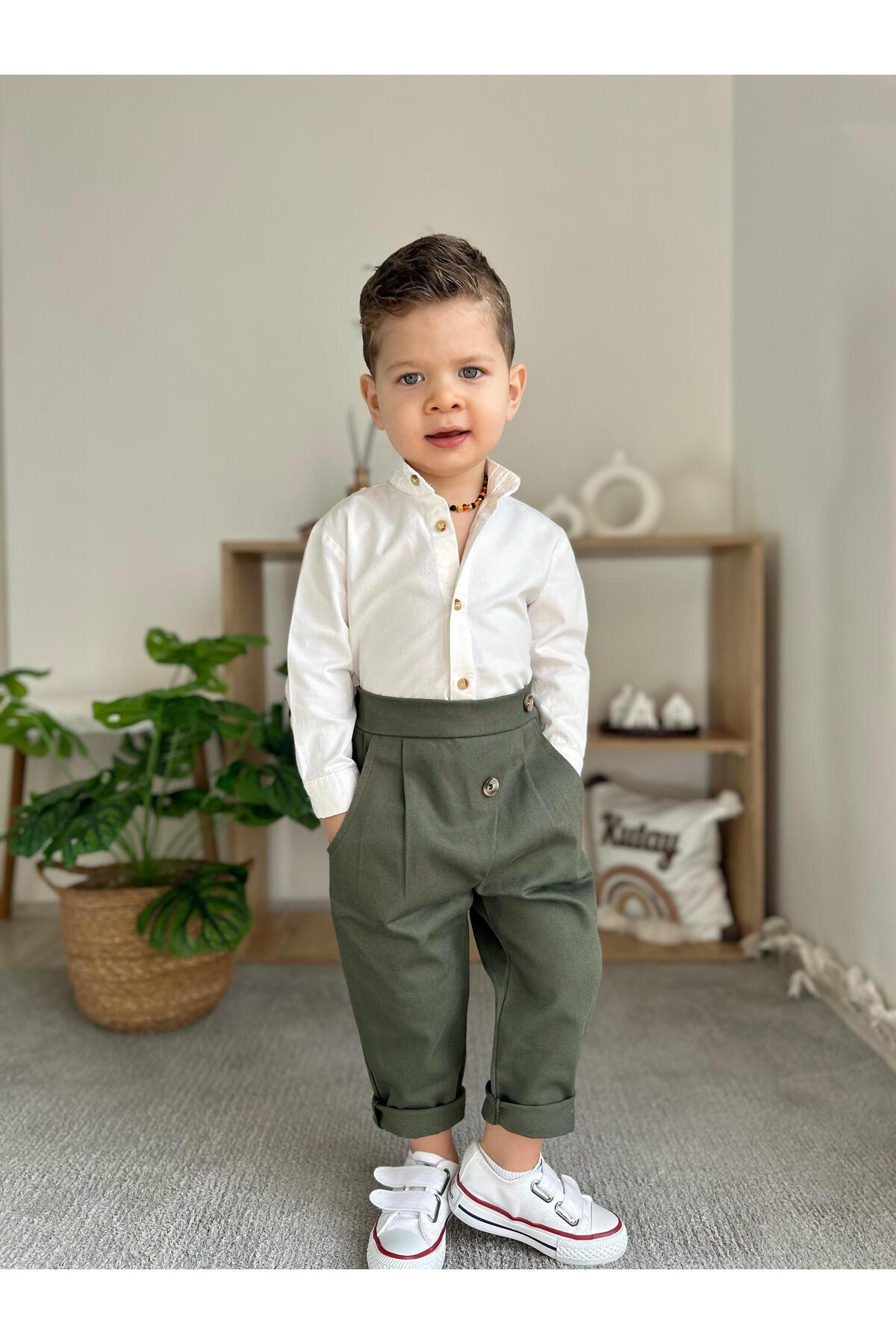 favorimkids Yeşil Pamuklu Takım 2 Lİ ALT ÜST fotoğrafı 6 (önizleme)