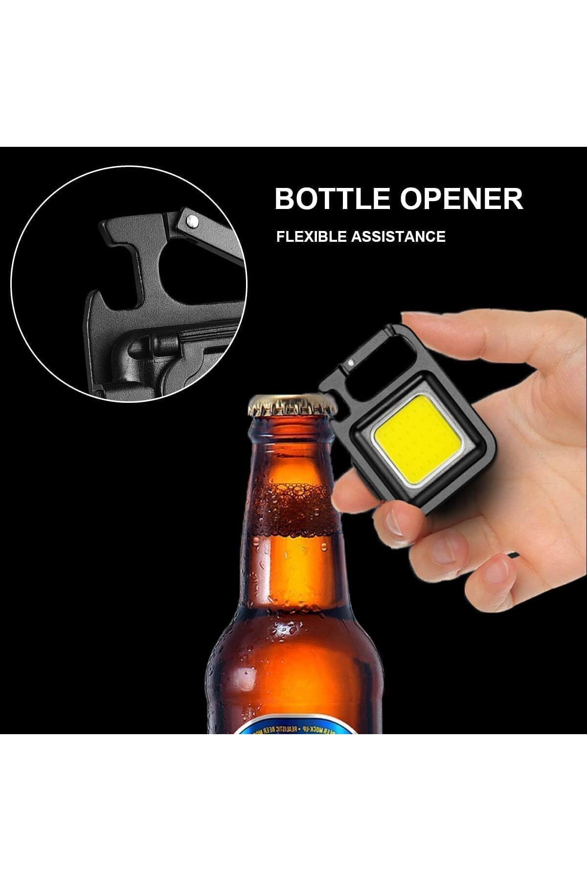 AWH-COB Small Flashlights, 800 Lumens, Waterproof, Rechargeable, 4 Modes, Keychain, Magnet Base 5