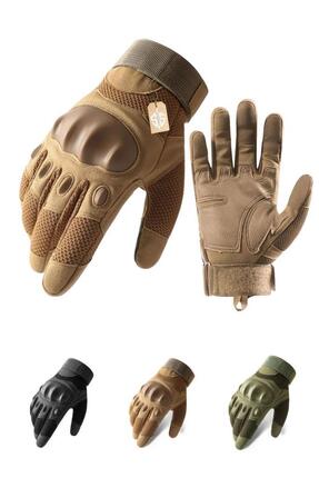 SİNGLE SWORD Tam Parmak Profesyonel Korumalı Dokunmatik Özellikli Bej Motorsi...