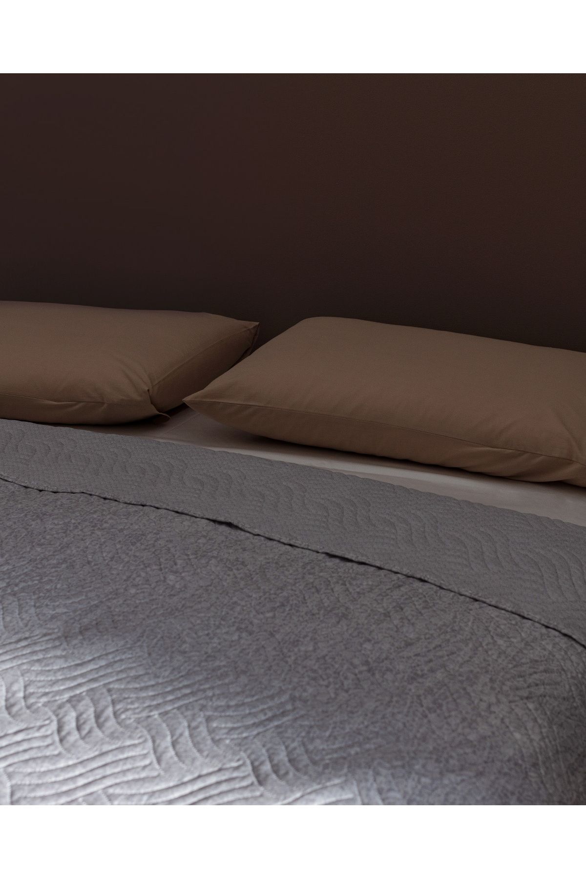 Madame Coco-Grelot King Size Printed Bedspread - Gray 4