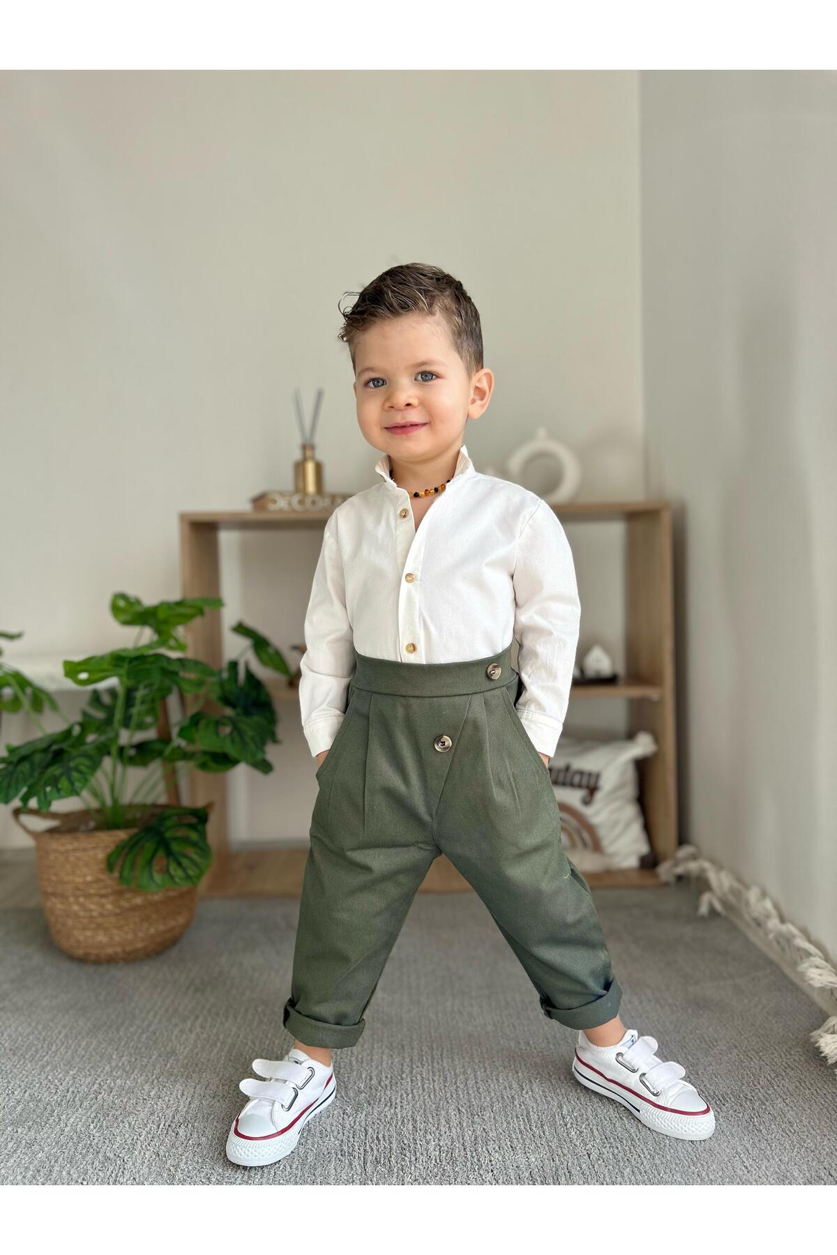 favorimkids Yeşil Pamuklu Takım 2 Lİ ALT ÜST fotoğrafı 2 (önizleme)