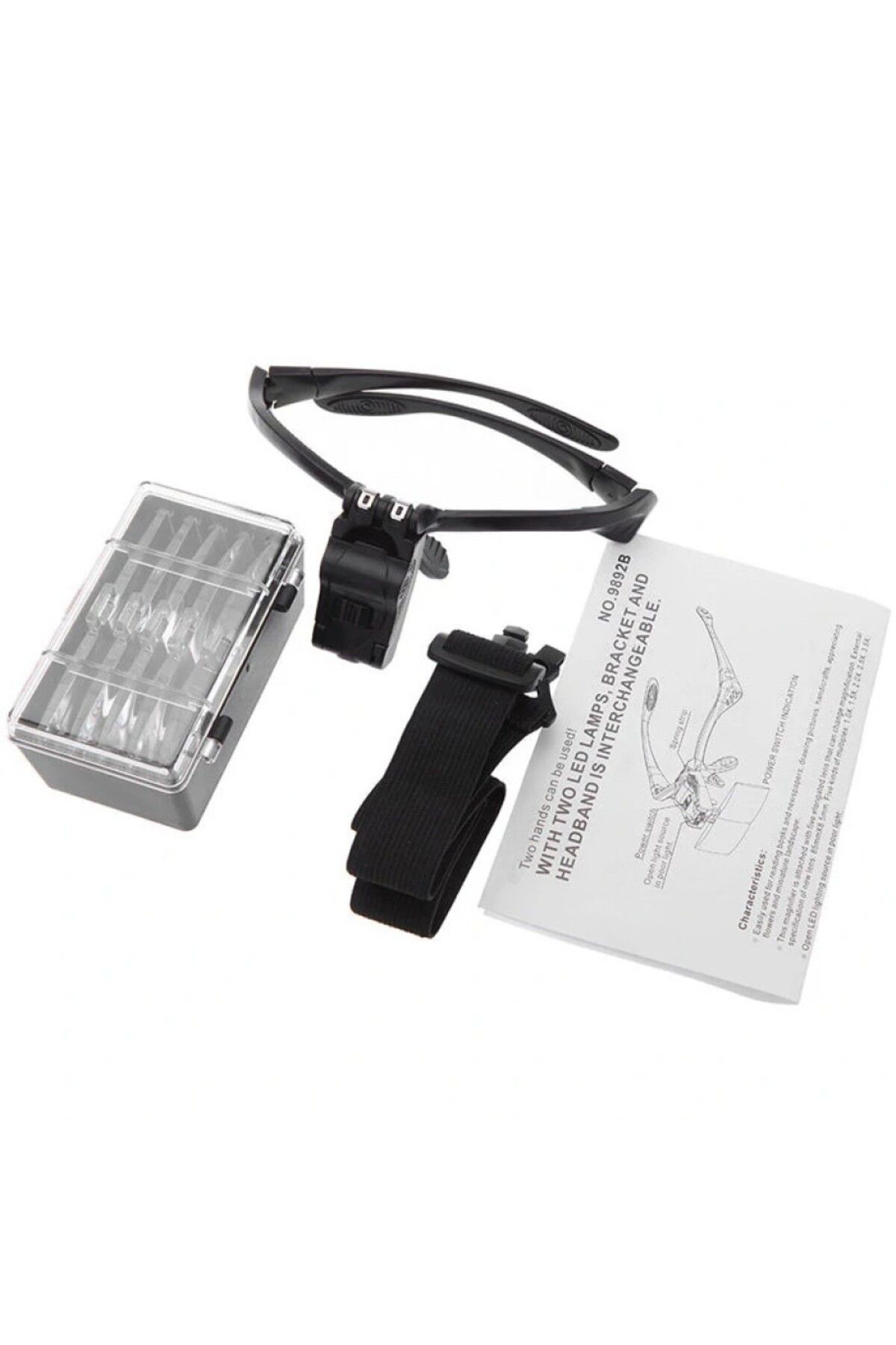 Atlas-Illuminated Glasses Magnifier with 5 Different Lenses - 9892b 2