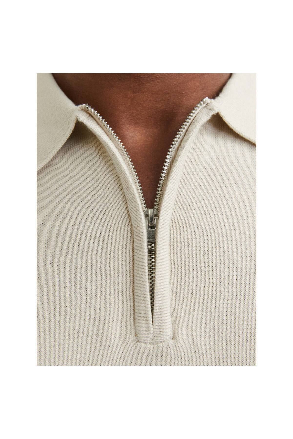 تی شرت ورزشی سفید مردانه POLO SLG Jack Jones Jack & Jones