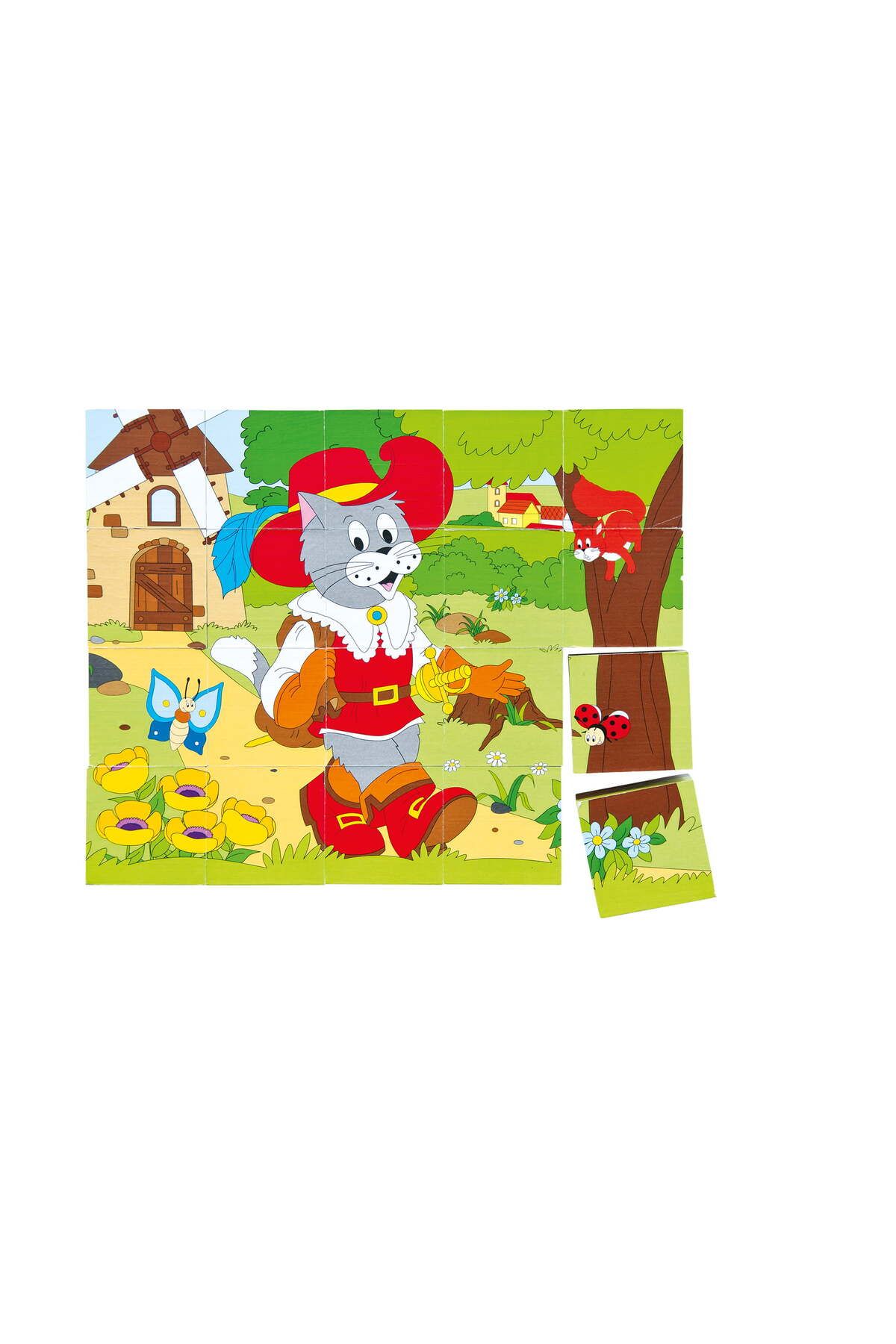 Woody-Wooden puzzle cubes - Fairy tales 4 x 5 1