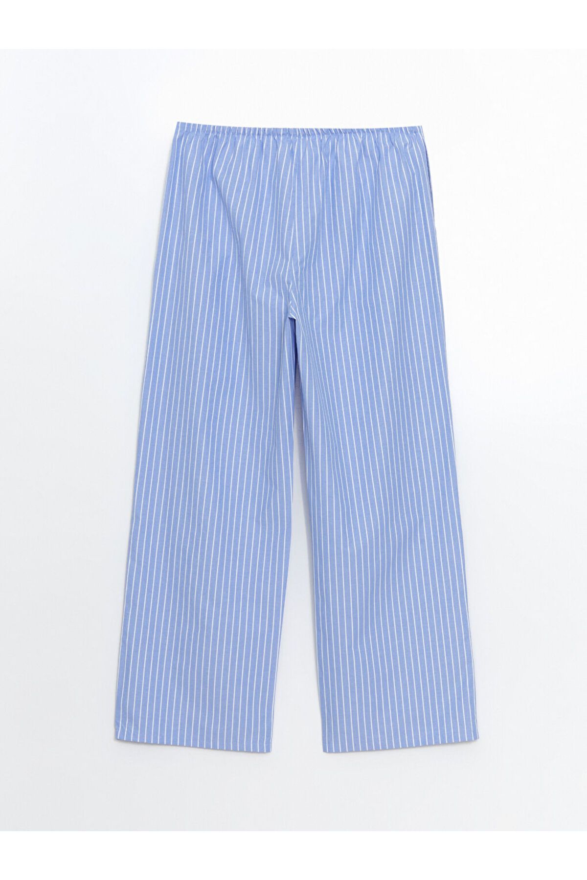 LC Waikiki-Lcw Dream Blue Elastic Waist Striped Women's Sleepwear Bottoms 2