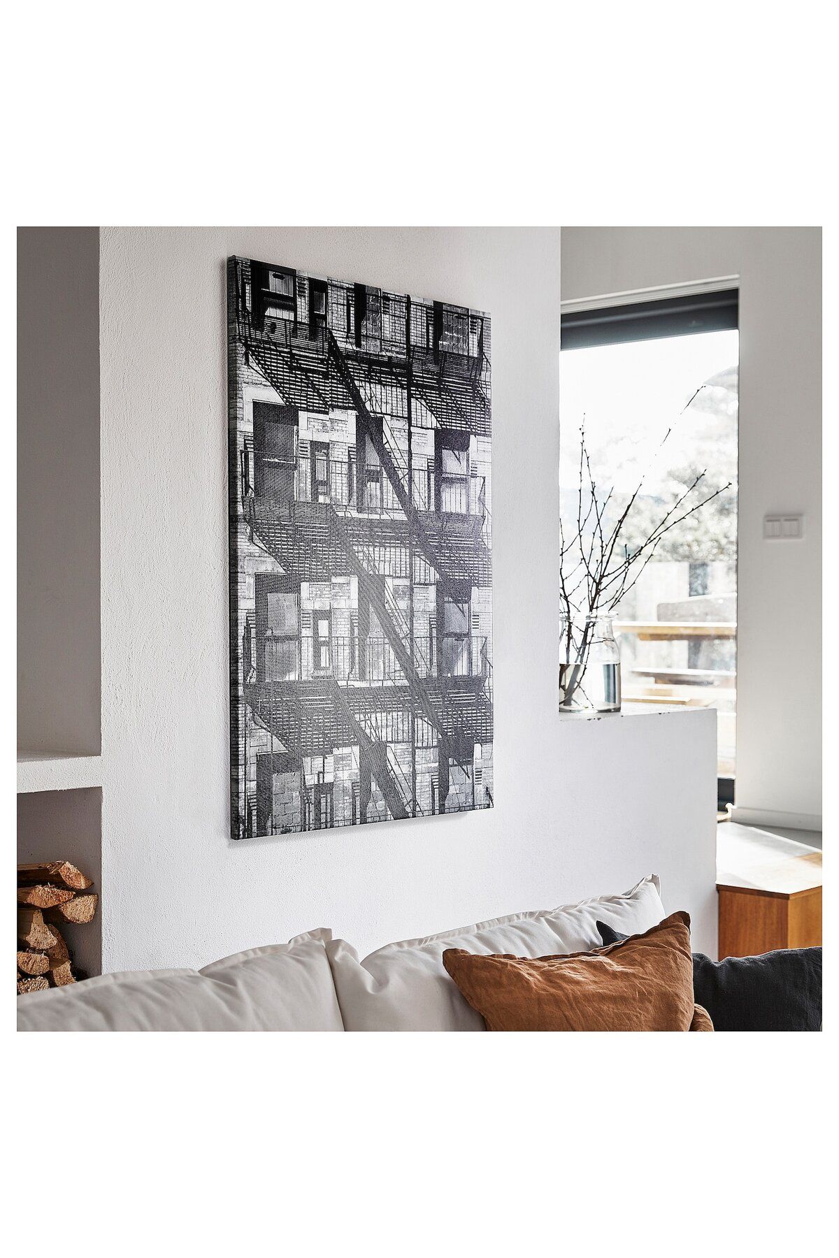 erorex-Picture with frame, balconies/black, 78x118 cm 4