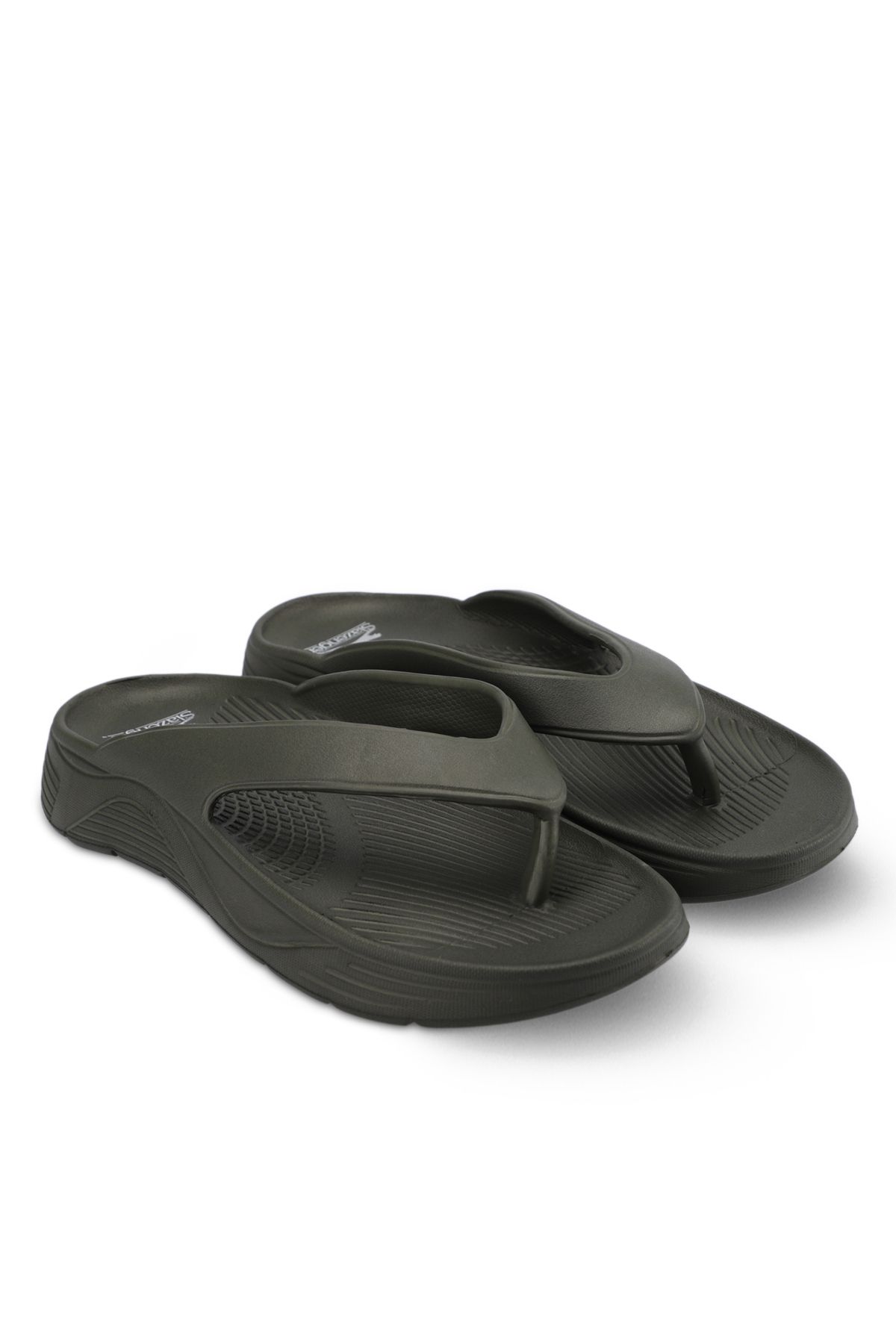 دمپایی سبز مردانه خاکی اورجینال Slazenger
