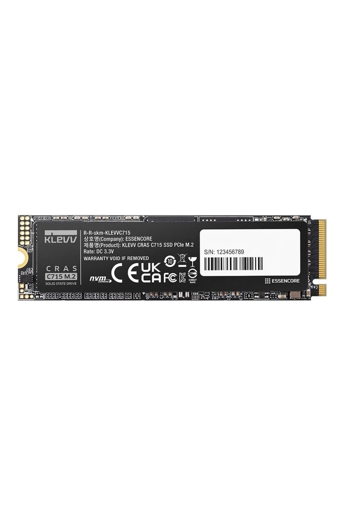 KLEVV Cras C715 512GB NVMe PCIe Gen3 x4 Okuma 3200MB – Yazma 2000MB M.2 SSD (K512GM2SP0-C7T)