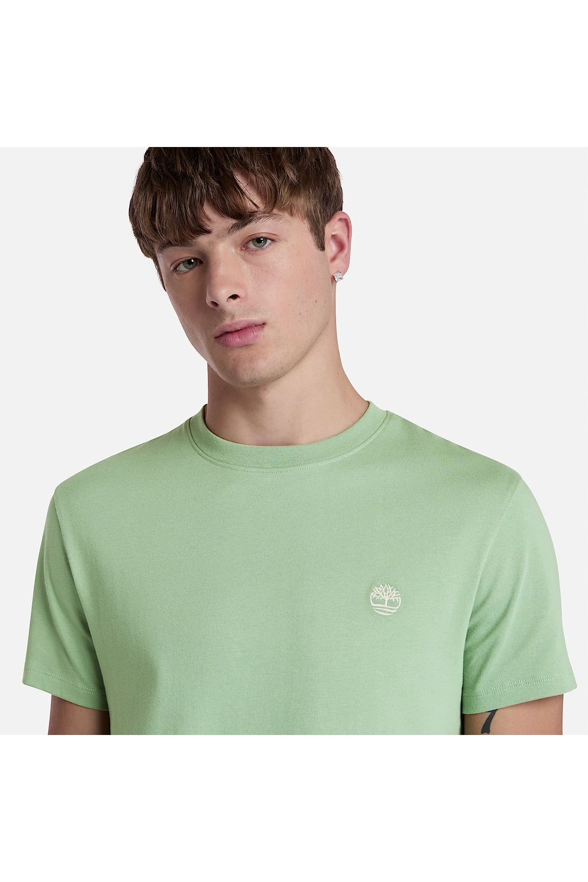 Timberland-Men's Green Color T-Shirt 2