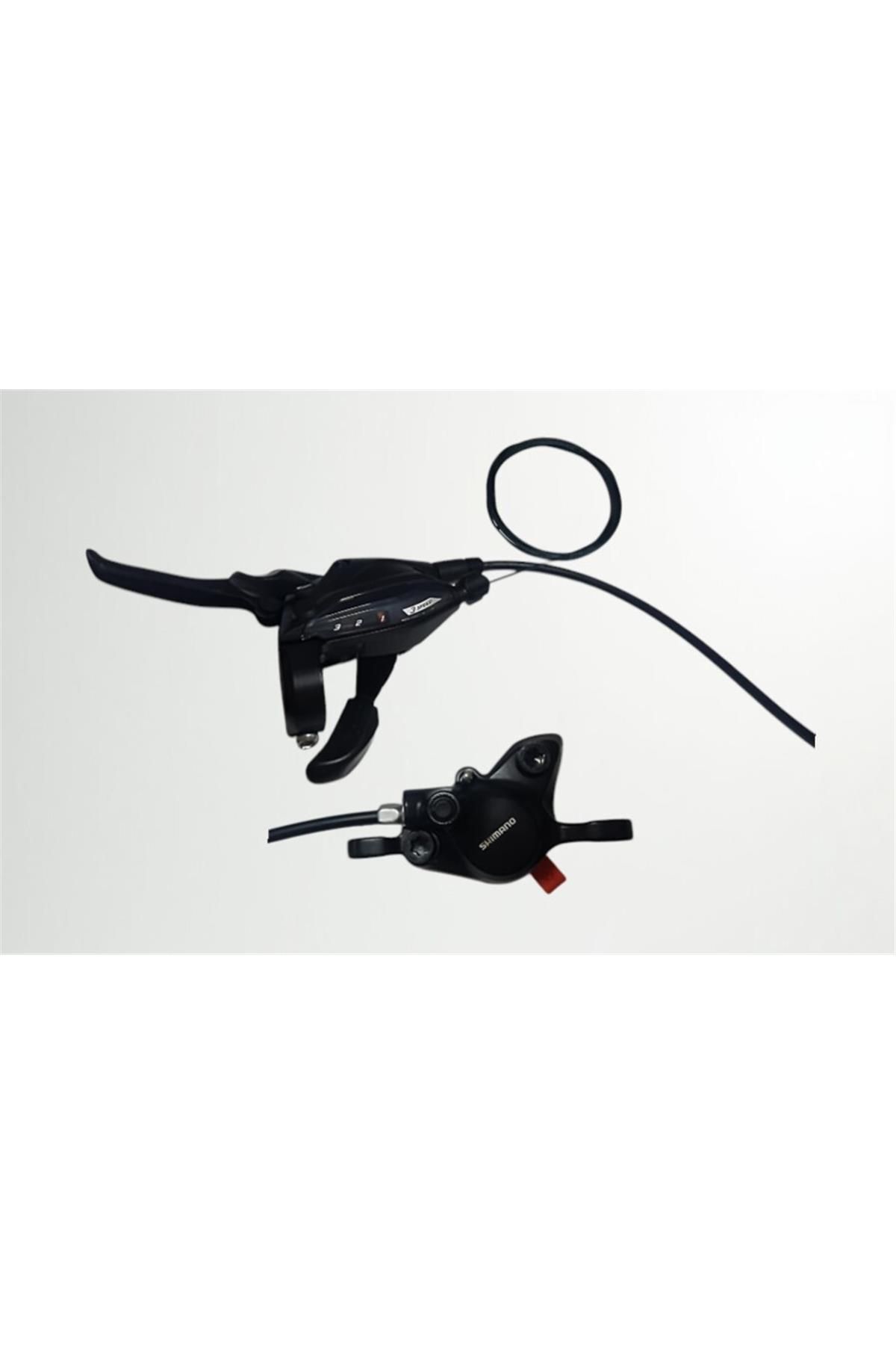 Shimano Vites/Fren Kolu (Düz Gidon, Hidrolik Disk Fren için) ST-EF505-L 3-vites EZ FIRE PLUS  1000mm