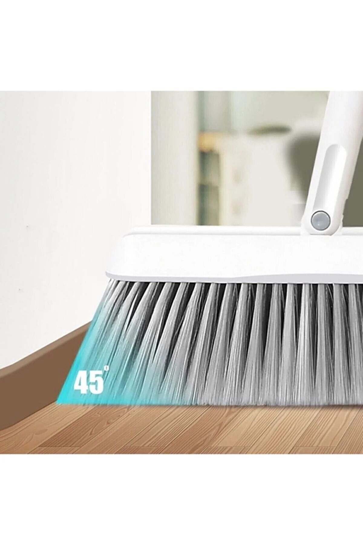 Hansel-Broom And Dustpan Set With Dustpan Tines Self-Cleaning Ideal For Home Workplace 5