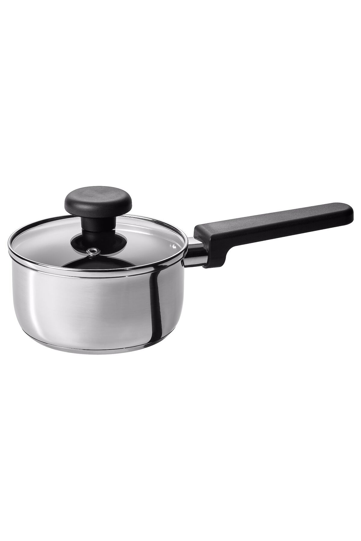 erorex-Saucepan with lid, non-stick coating clear glass/stainless steel, 1 l 1