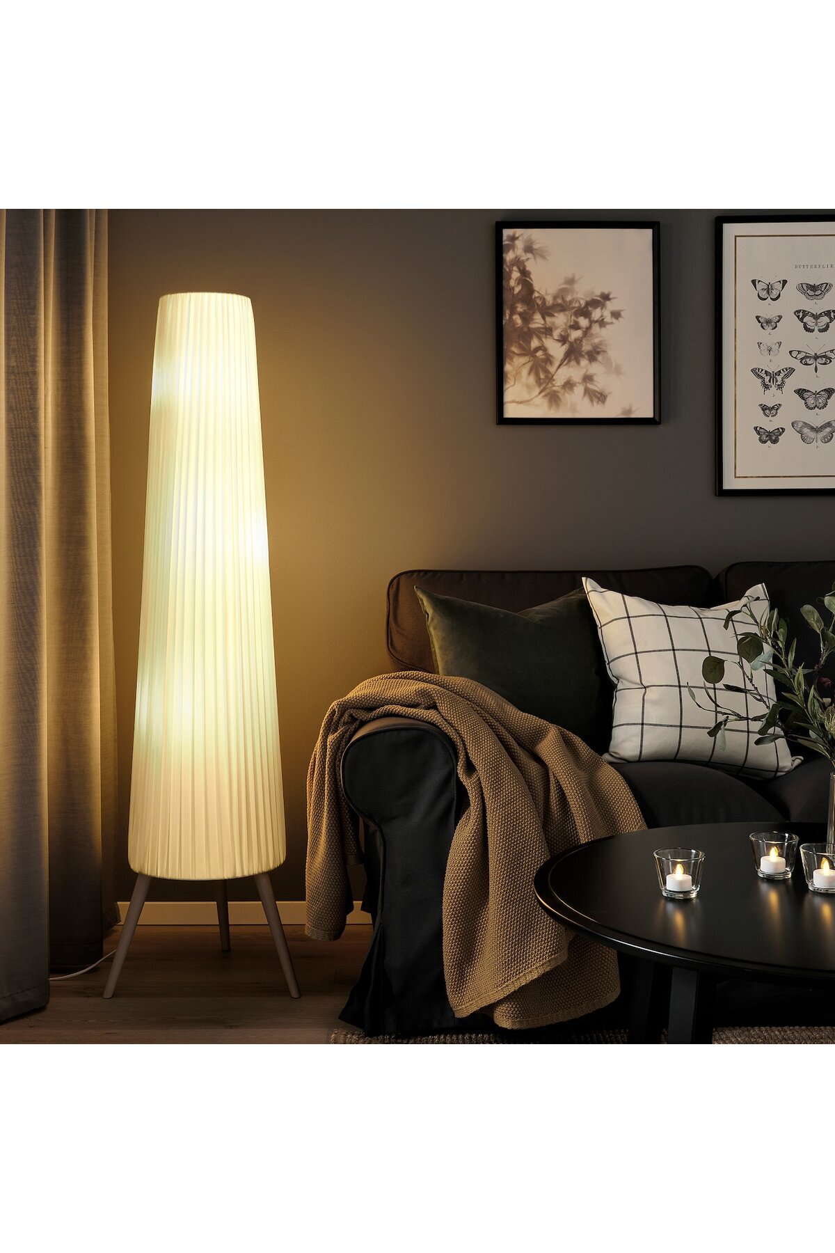 IKEA-ÖKENSAND Floor Lamp, Beech/White 3