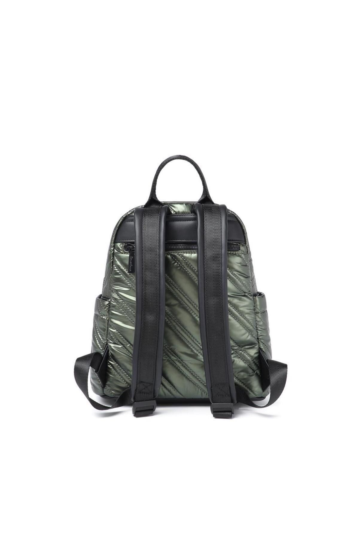 BARCELONA 21K-21K Barcelona Backpack with Shiny Fabric Strap 3258 3