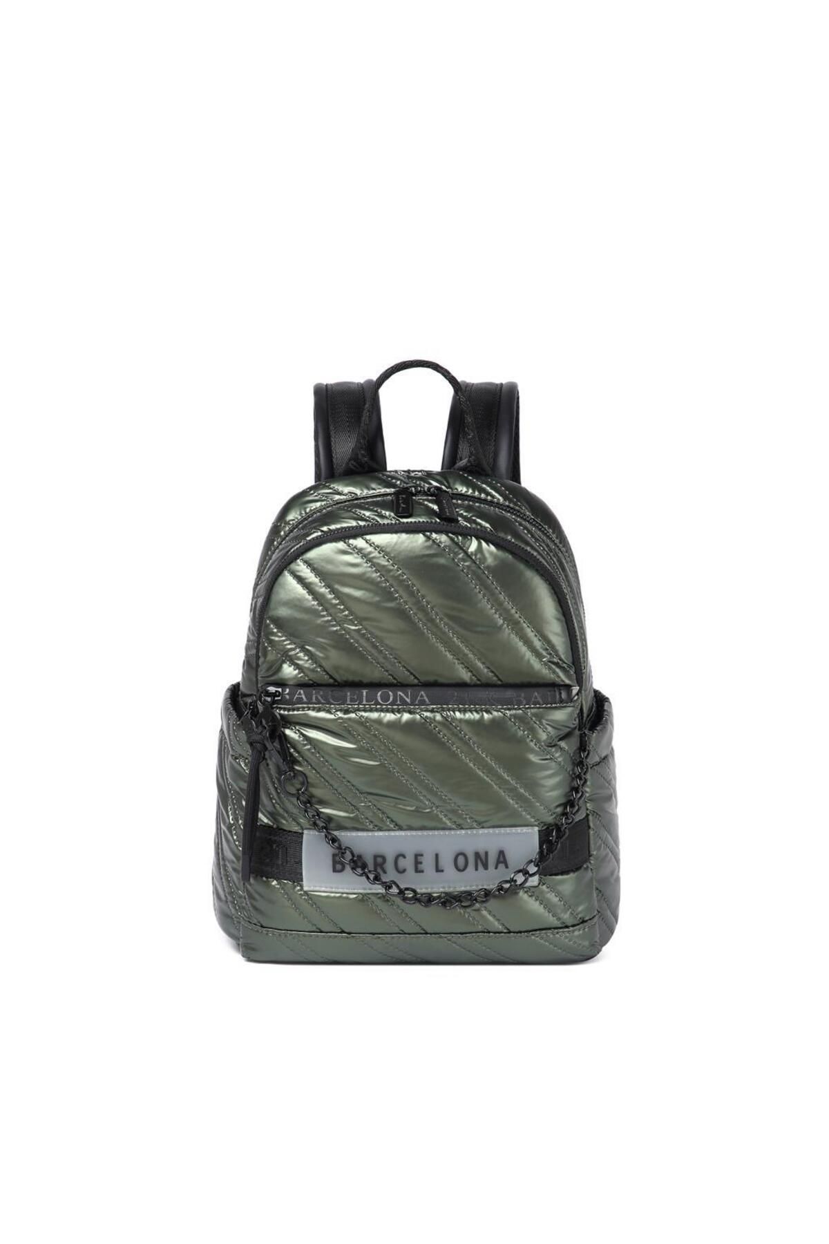 BARCELONA 21K-21K Barcelona Backpack with Shiny Fabric Strap 3258 4