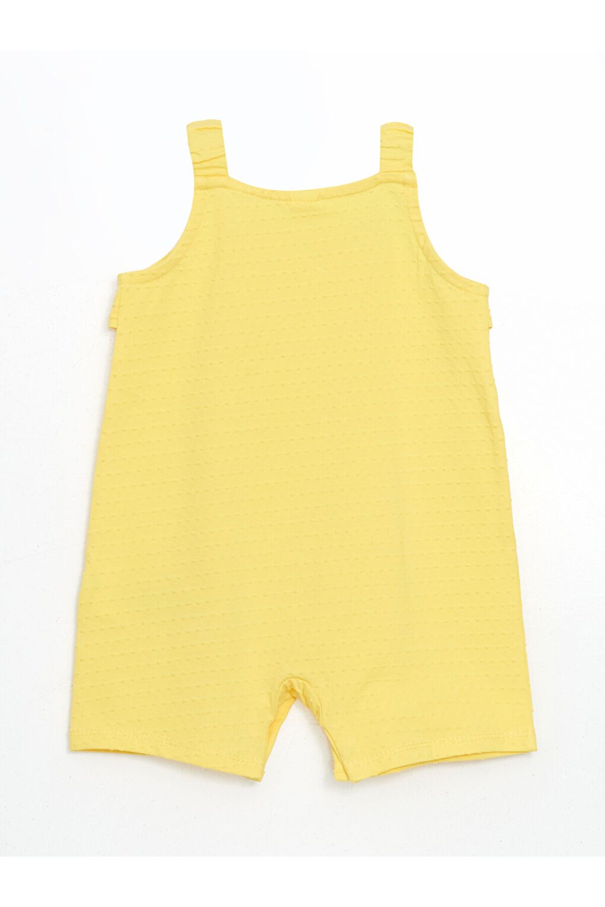 LC Waikiki-Lcw Baby Yellow Ruffle Baby Girl Combed Romper 2