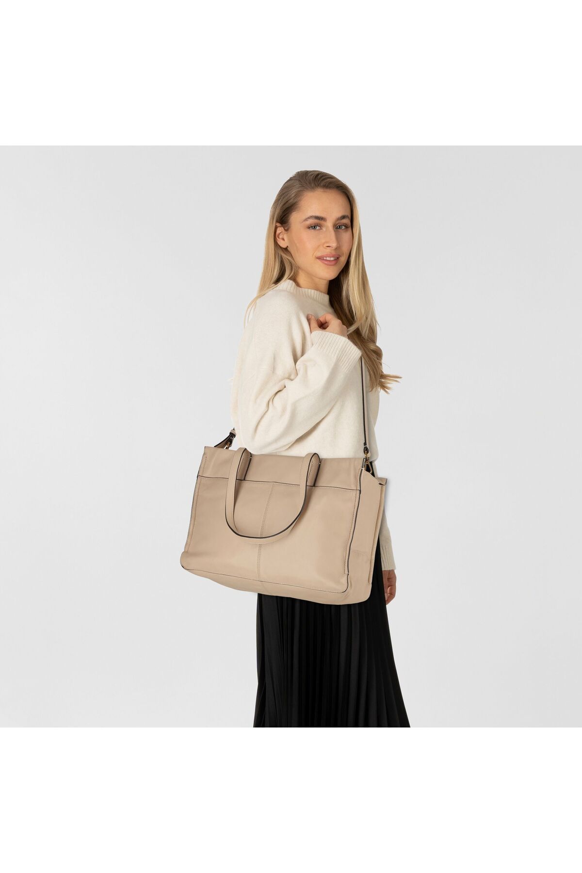 liebeskind-Kožená taška Sky Shopper 41 cm 6