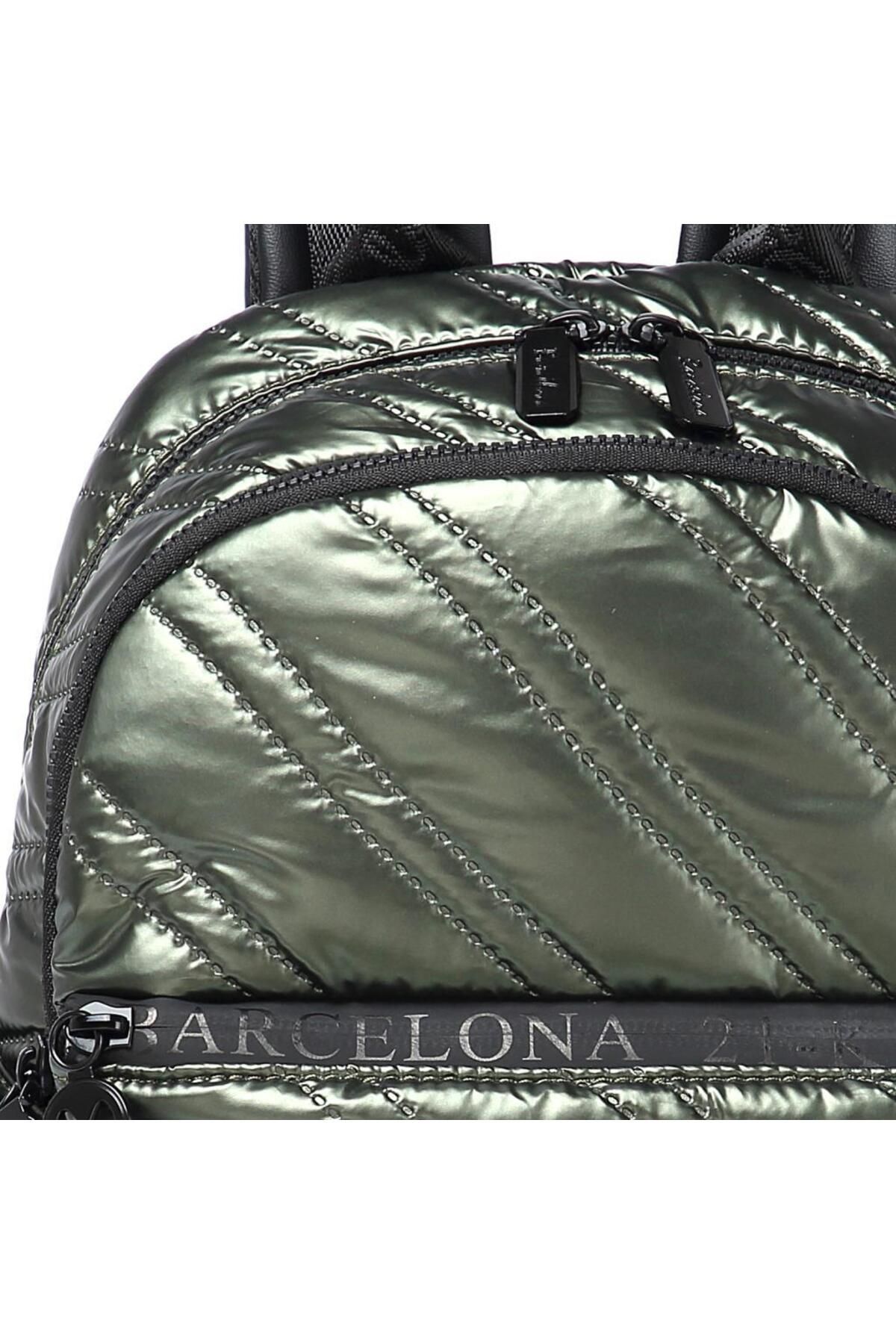 BARCELONA 21K-21K Barcelona Backpack with Shiny Fabric Strap 3258 2