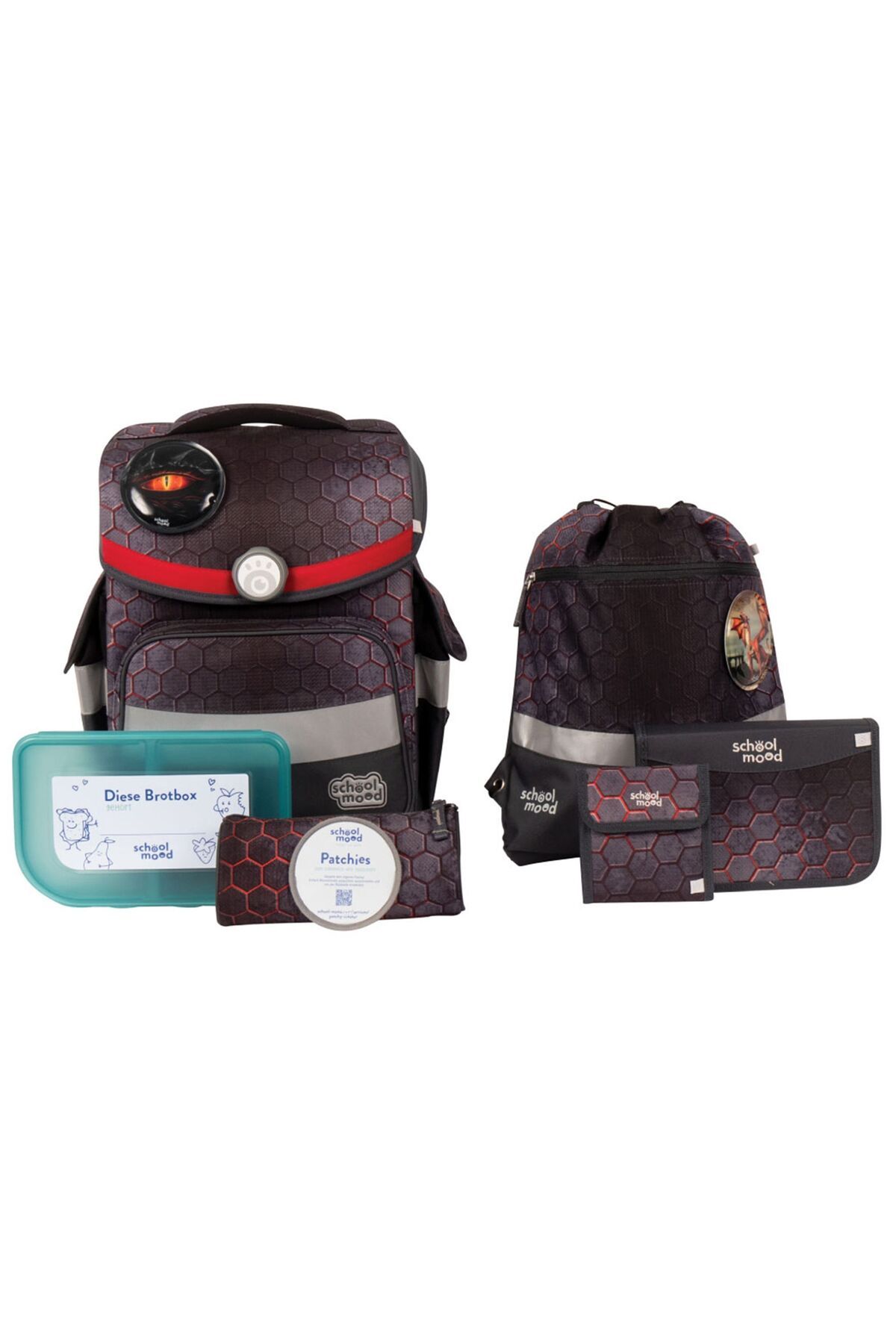 School Mood Set De Ghiozdane Școlare Timeless Air Cu 7 Bucăți. Unisex - One Size