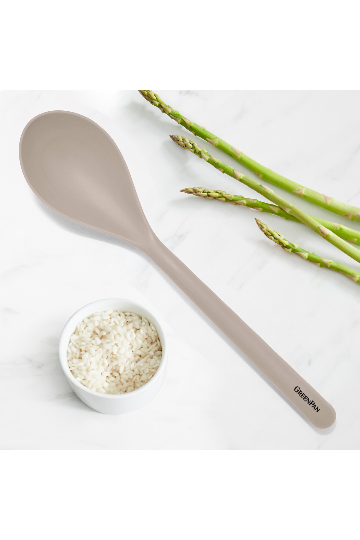 Greenpan-Silicone Deep Spoon Beige 2