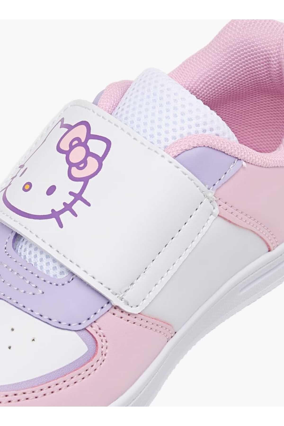 Hello Kitty-Printed Sneakers with Hook and Loop Closure 4