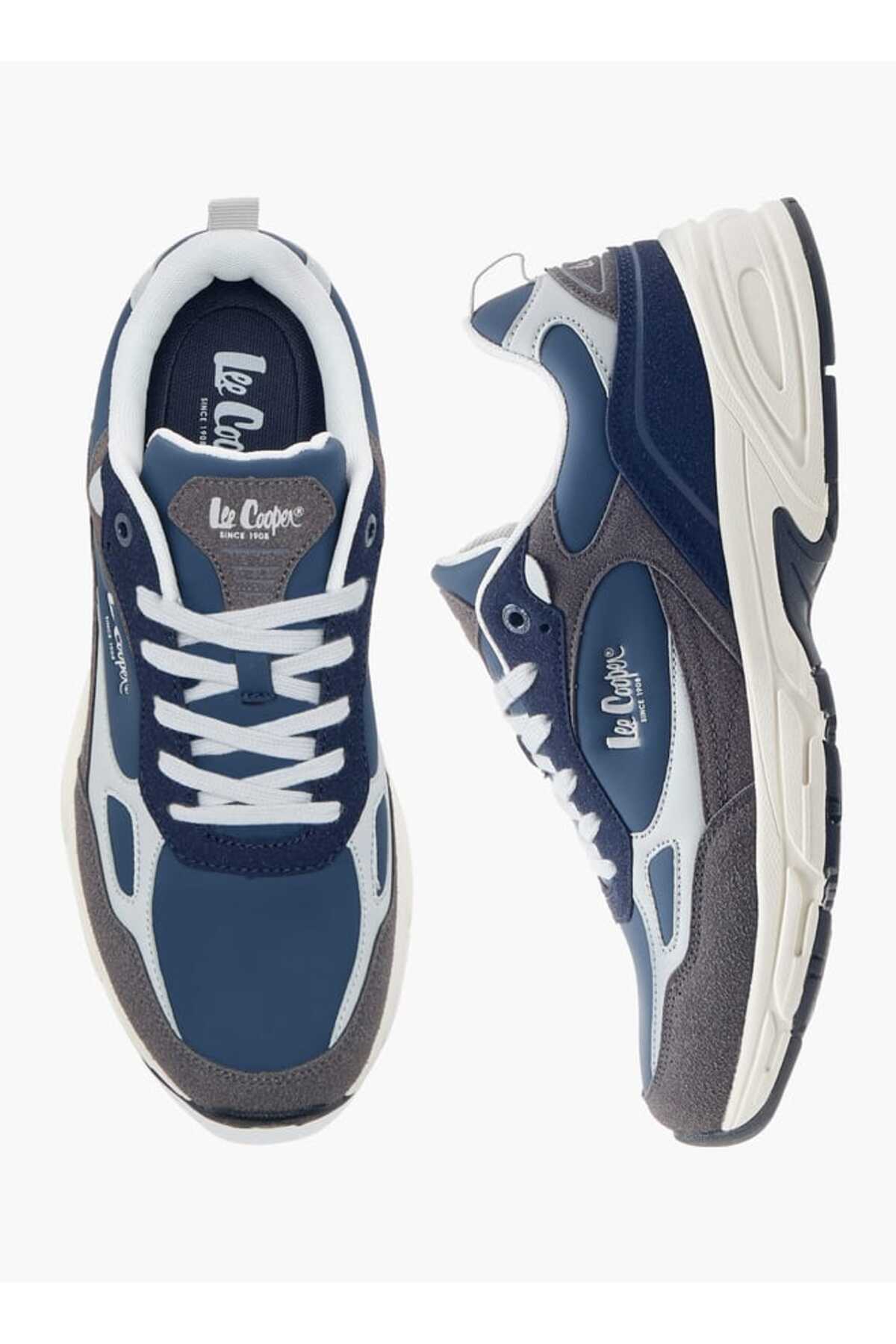Lee Cooper-Men's Panelled Lace-Up Sneakers 1