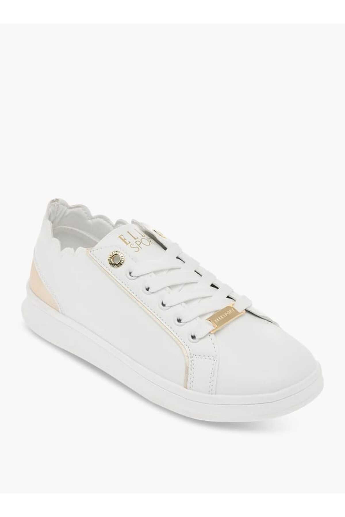 ELLE-Women's Panelled Lace-Up Sneakers 2