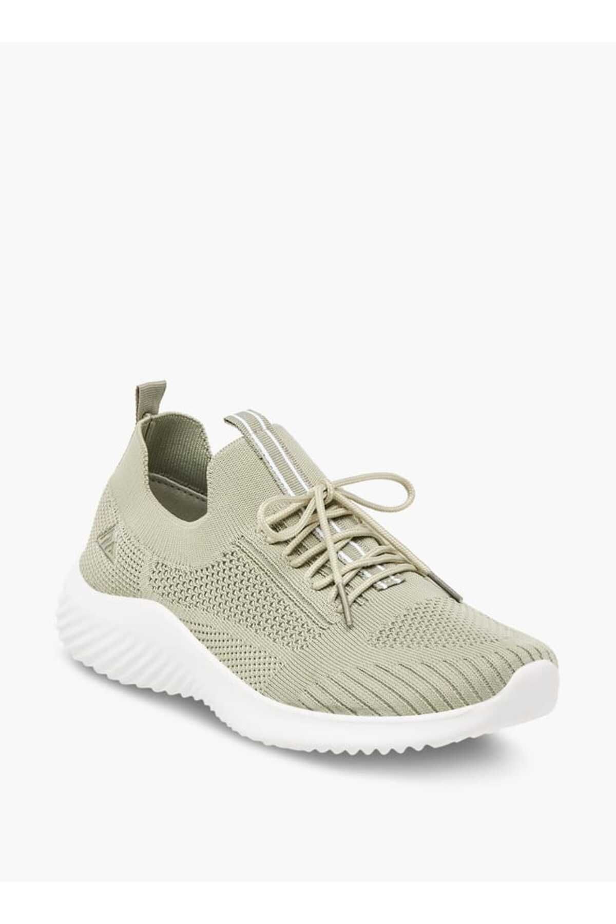 Oaklan by Shoexpress-Oaklan by Shoexpress Textured Lace-Up Sports Shoes with Pull Tabs 3
