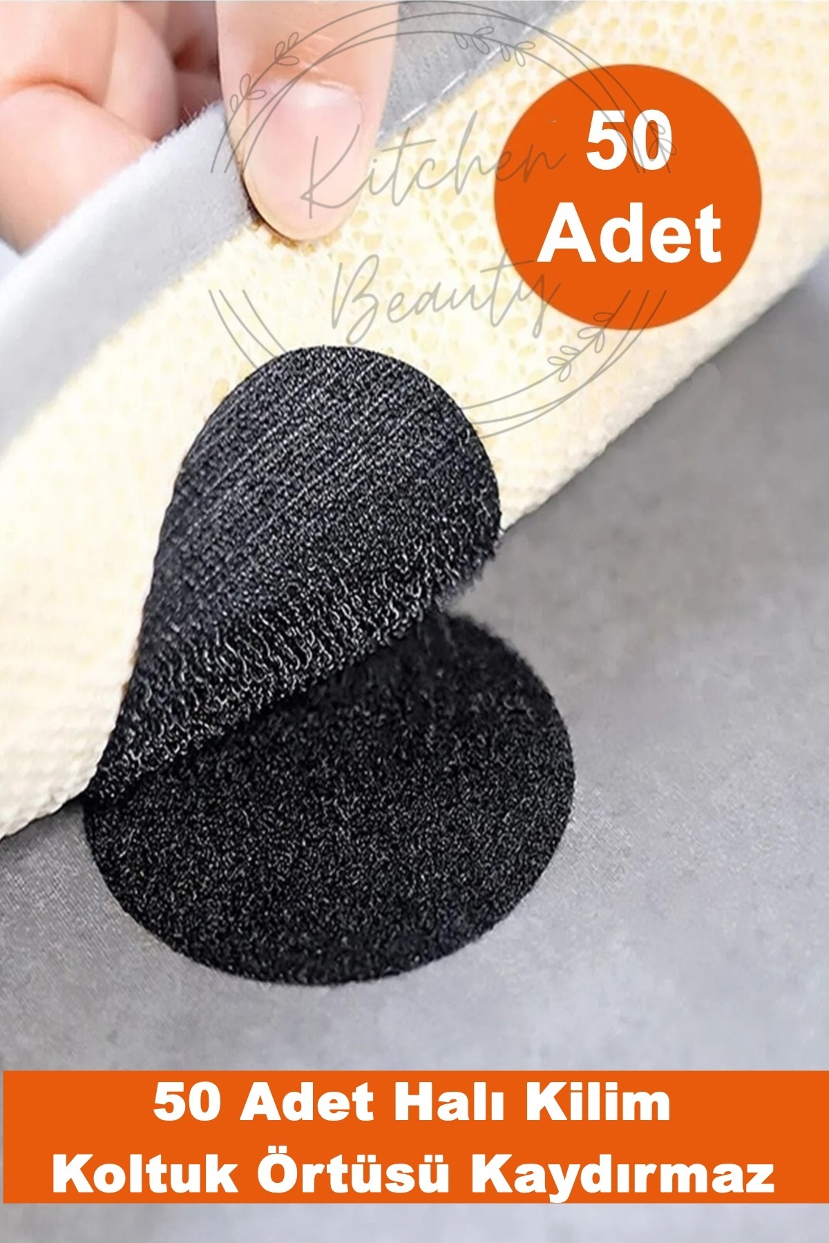 Kitchen Beauty 50 Adet Halı Kilim Koltuk Örtüsü Kaydırmaz Sabitleyici Kendinden Yapışkanlı Halı Kaydırmaz