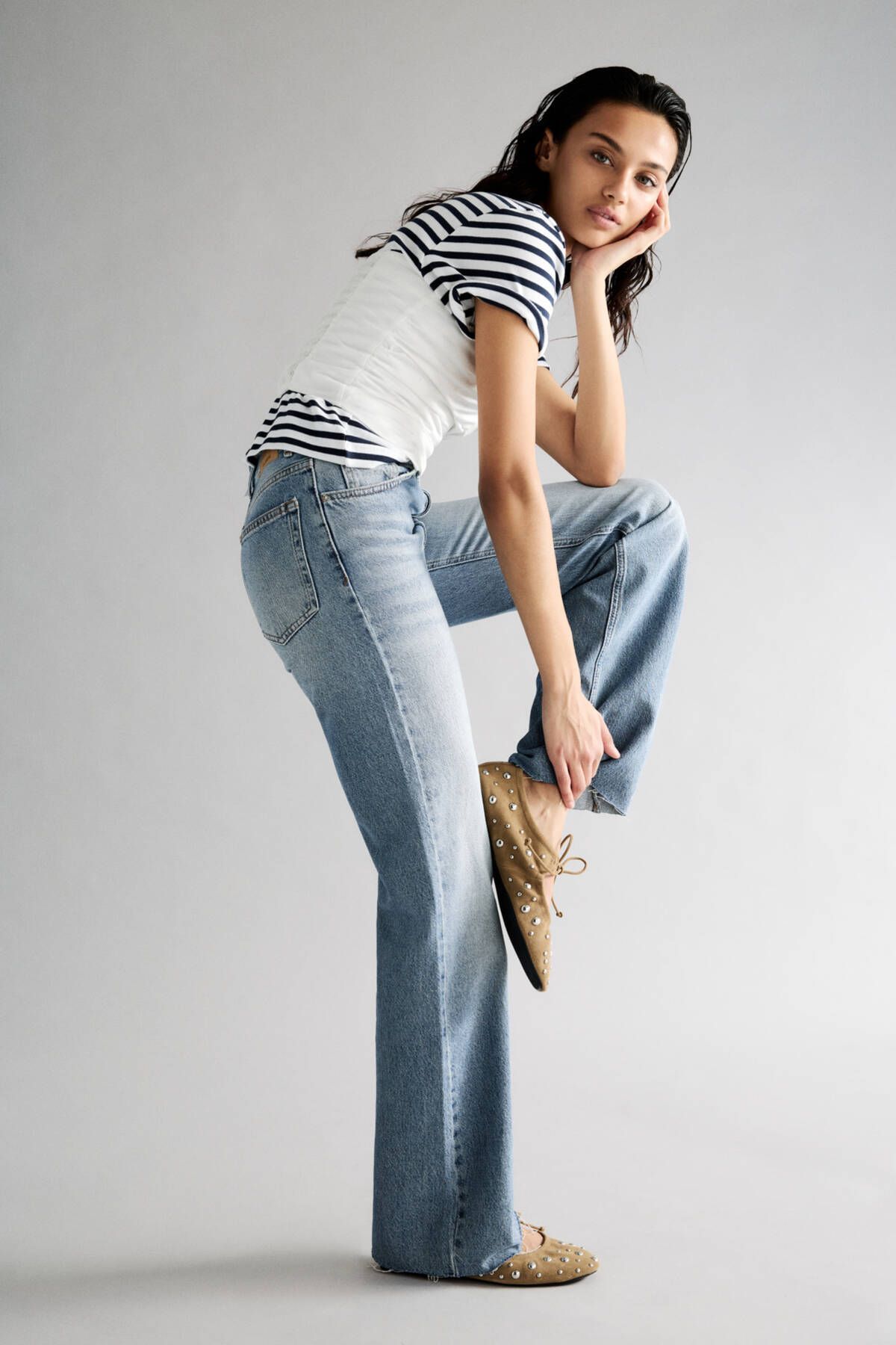 Pull & Bear-Straight-leg high-waist jeans 1