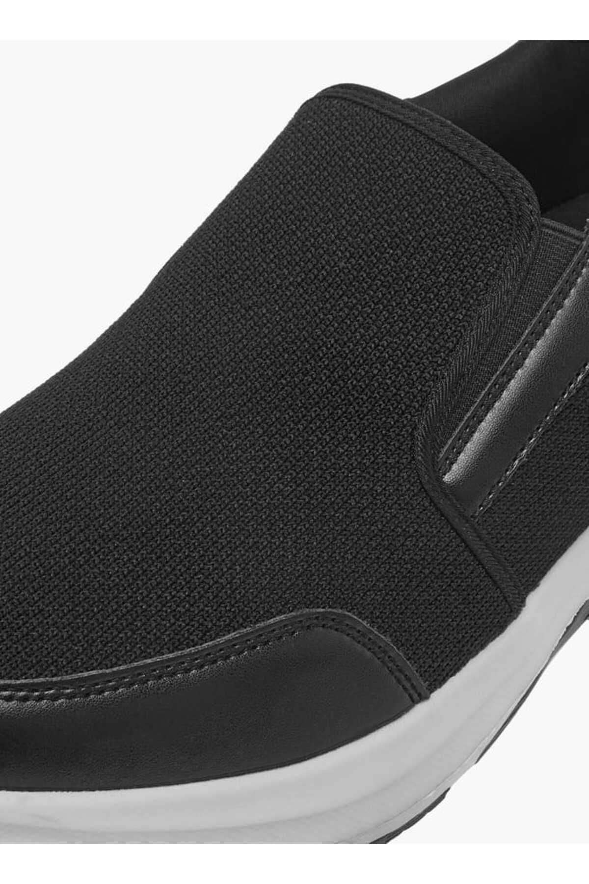 LBL by Shoexpress-LBL by Shoexpress Panelled Slip-On Sneakers with Pull Tabs 4