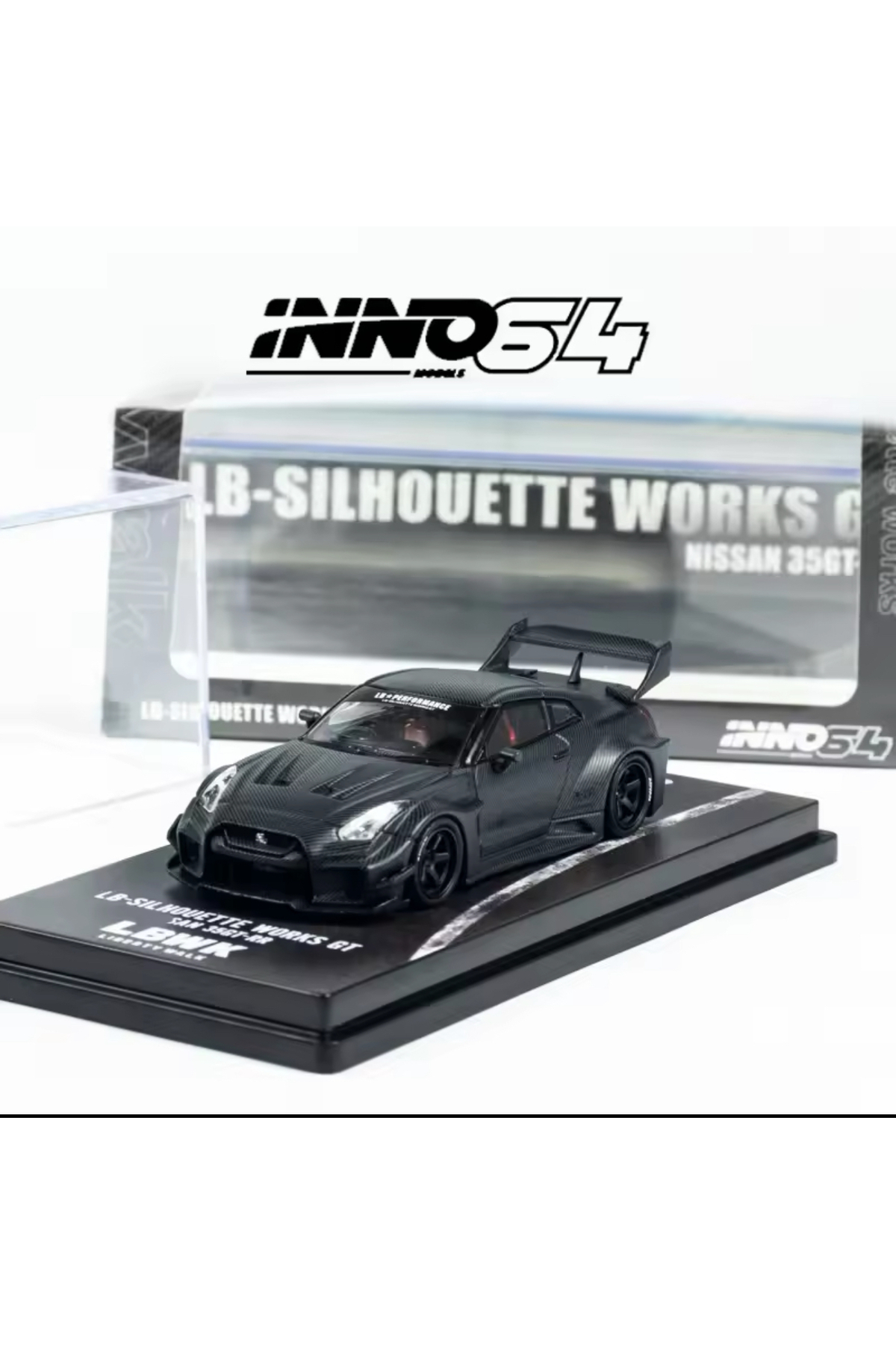 LB★Works Nissan GT-R Black Ignition Model 1:18 Nissan GT-R GT 35GT-RR LB Works Silhouette in
